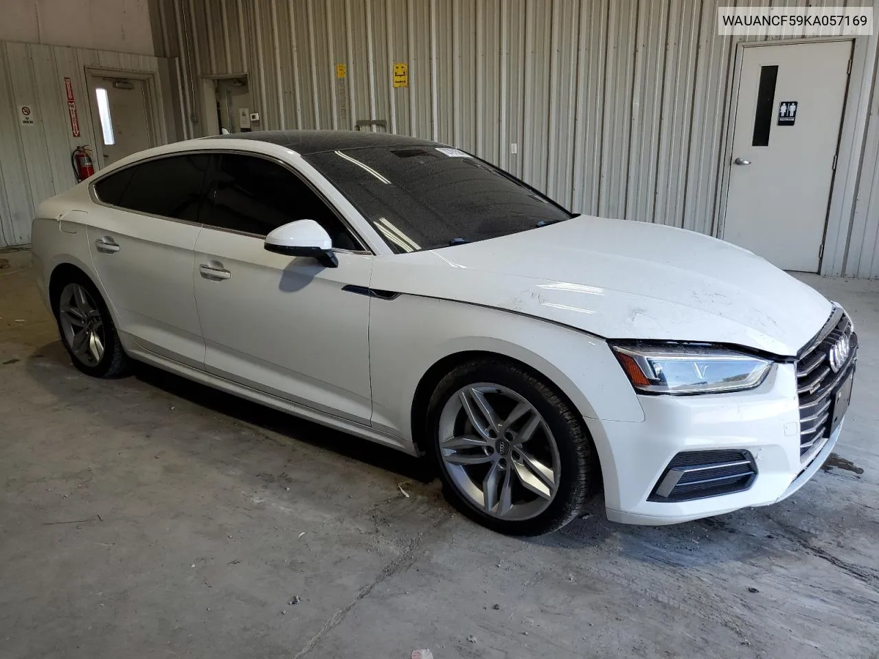 2019 Audi A5 Premium VIN: WAUANCF59KA057169 Lot: 70791594