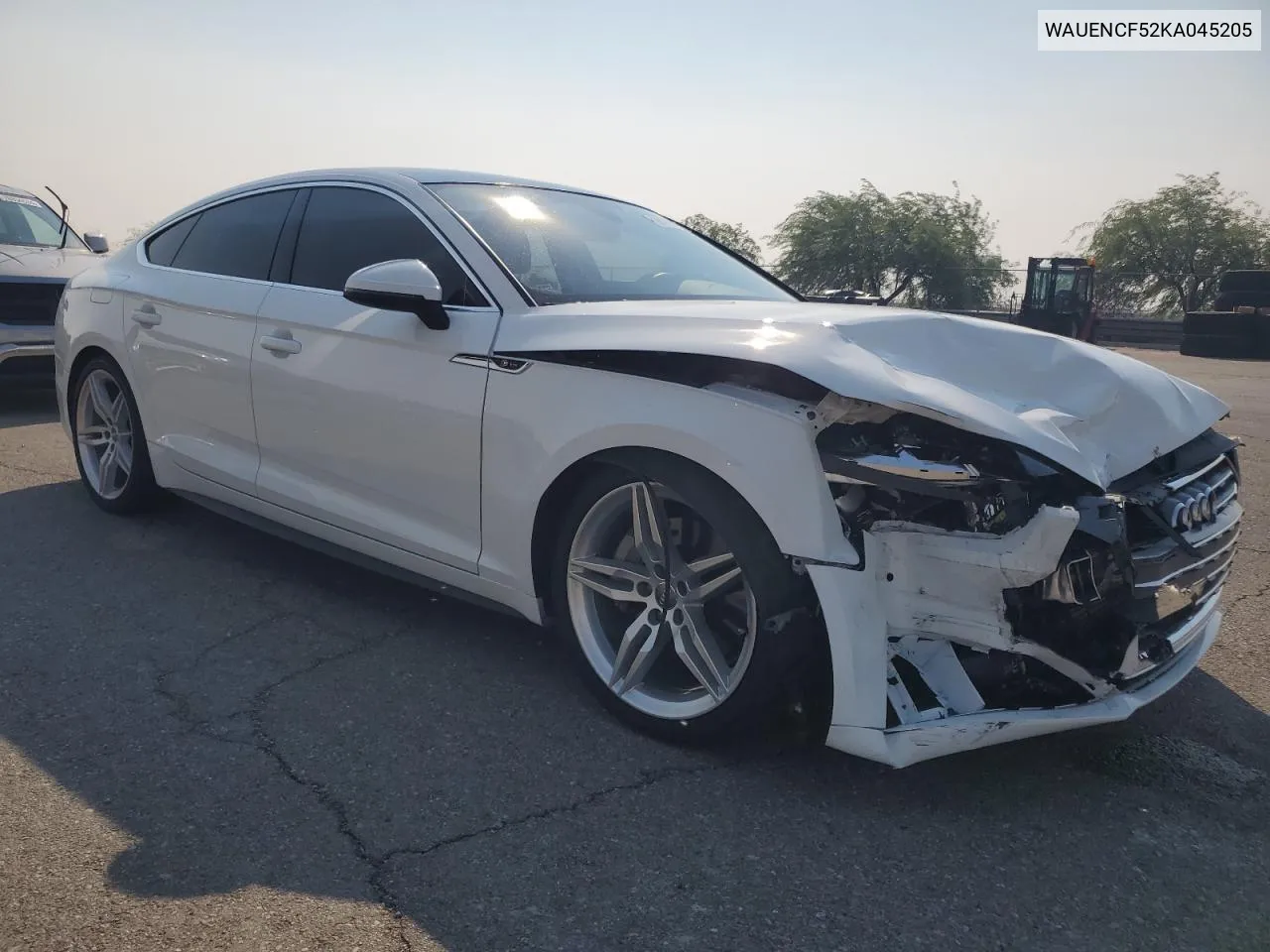 2019 Audi A5 Premium Plus S-Line VIN: WAUENCF52KA045205 Lot: 71133654