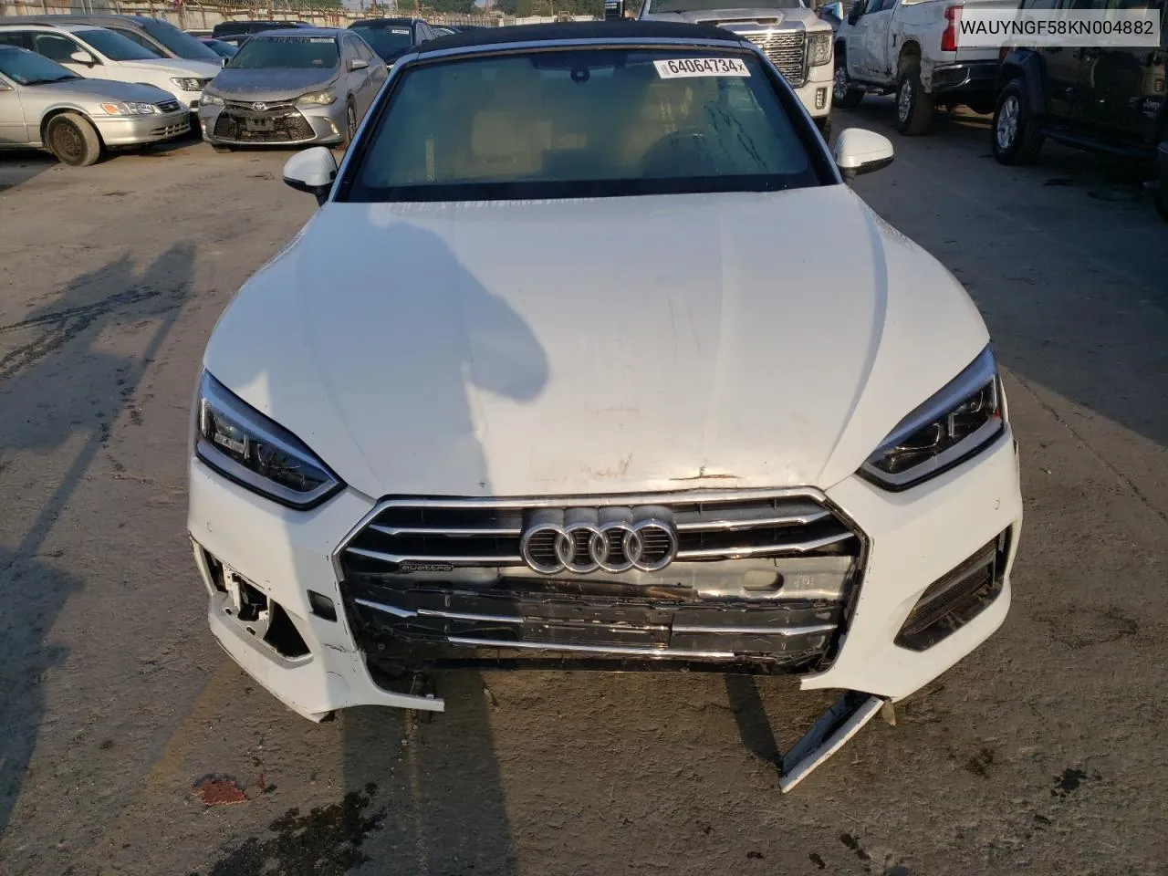 2019 Audi A5 Premium Plus VIN: WAUYNGF58KN004882 Lot: 71500564