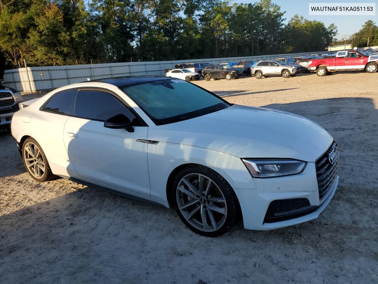 WAUTNAF51KA051153 2019 Audi A5 Premium Plus