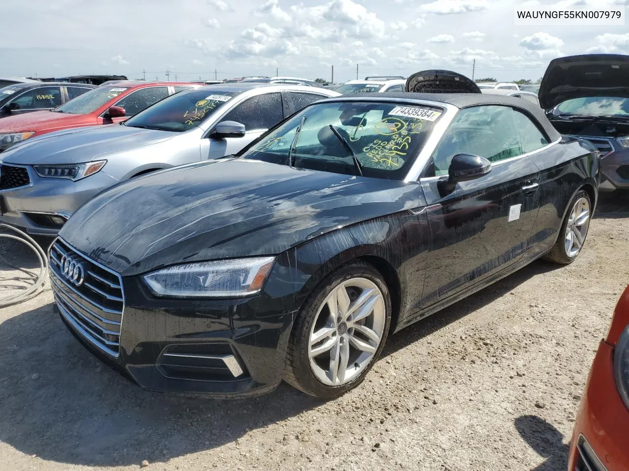 2019 Audi A5 Premium Plus VIN: WAUYNGF55KN007979 Lot: 74339384