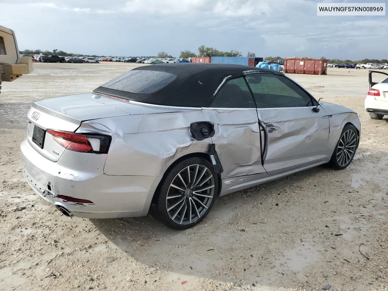 2019 Audi A5 Premium Plus VIN: WAUYNGF57KN008969 Lot: 74738104