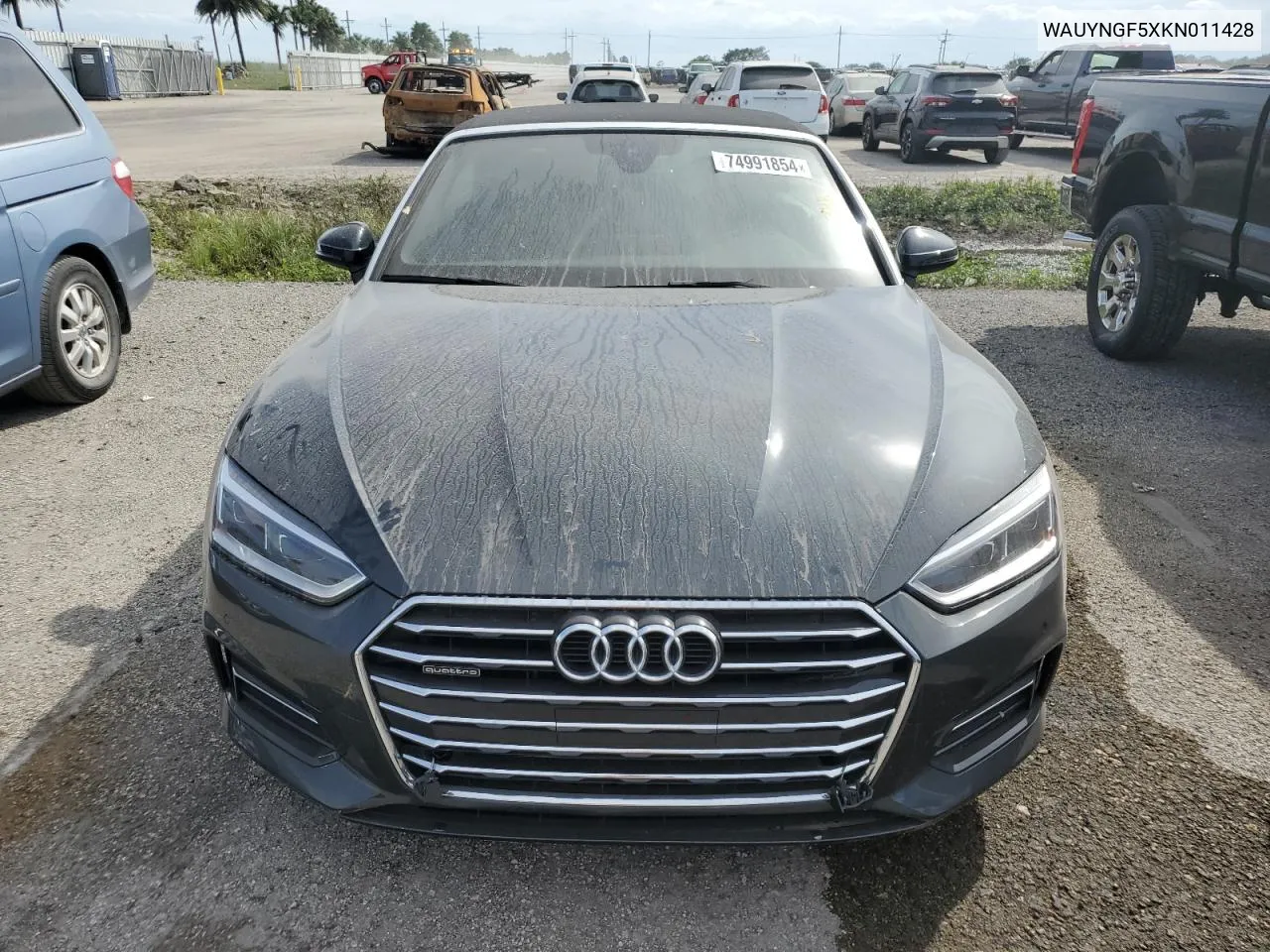 2019 Audi A5 Premium Plus VIN: WAUYNGF5XKN011428 Lot: 74991854