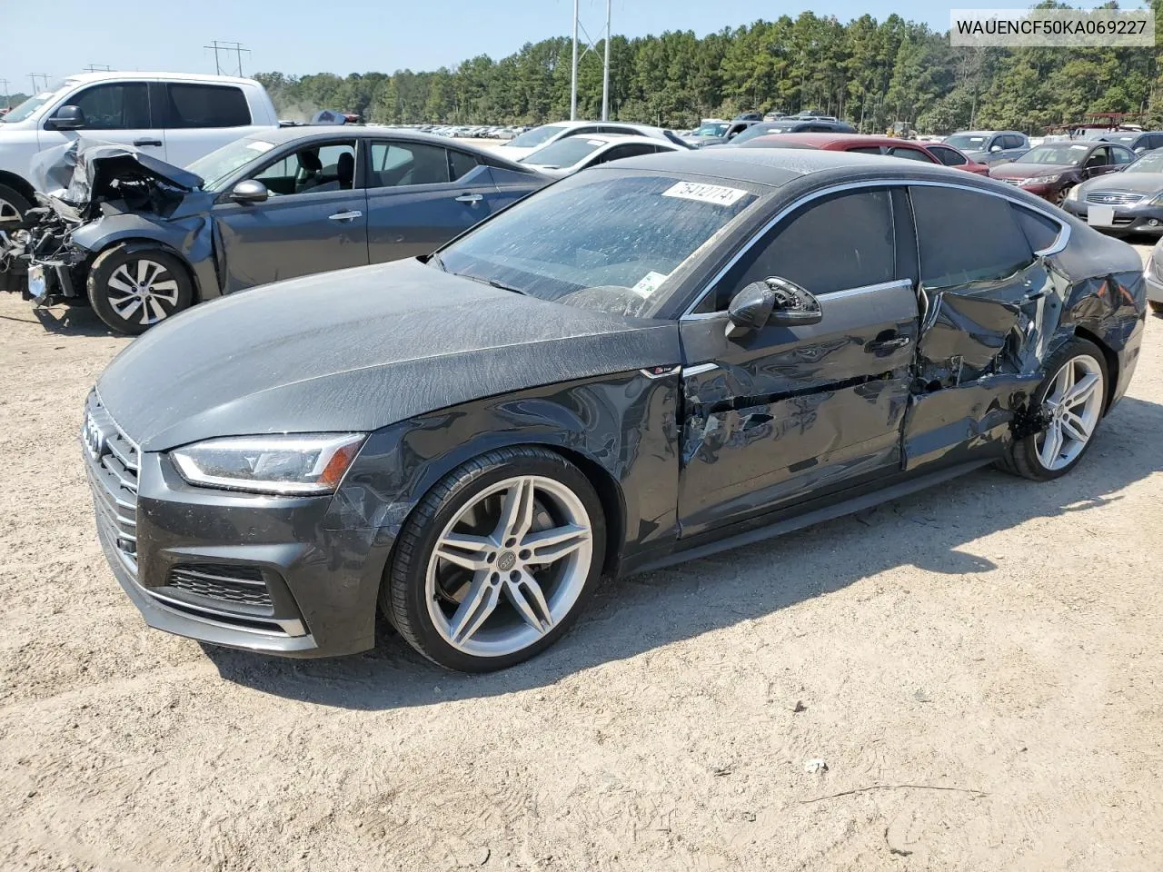 2019 Audi A5 Premium Plus S-Line VIN: WAUENCF50KA069227 Lot: 75412774