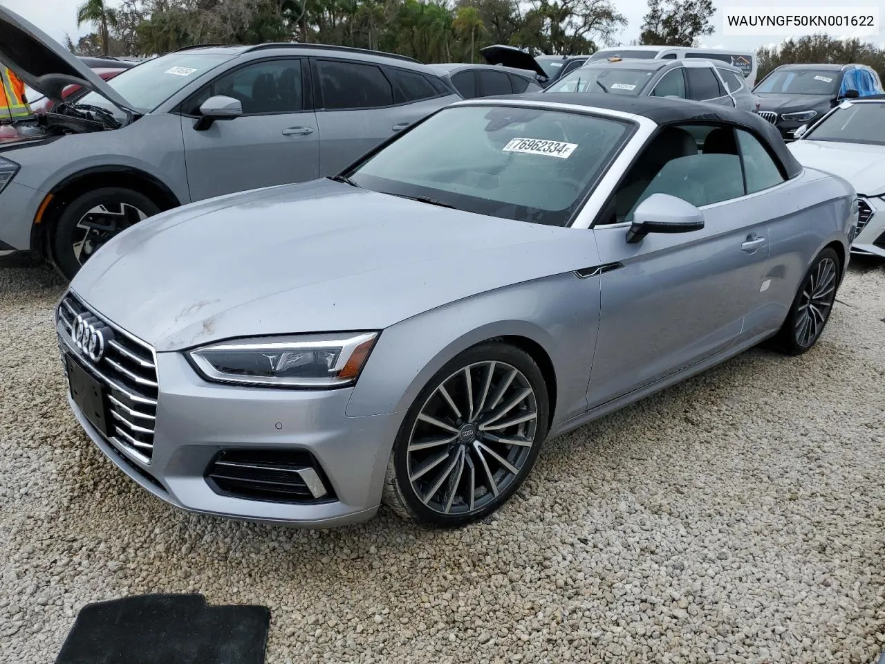 2019 Audi A5 Premium Plus VIN: WAUYNGF50KN001622 Lot: 76962334