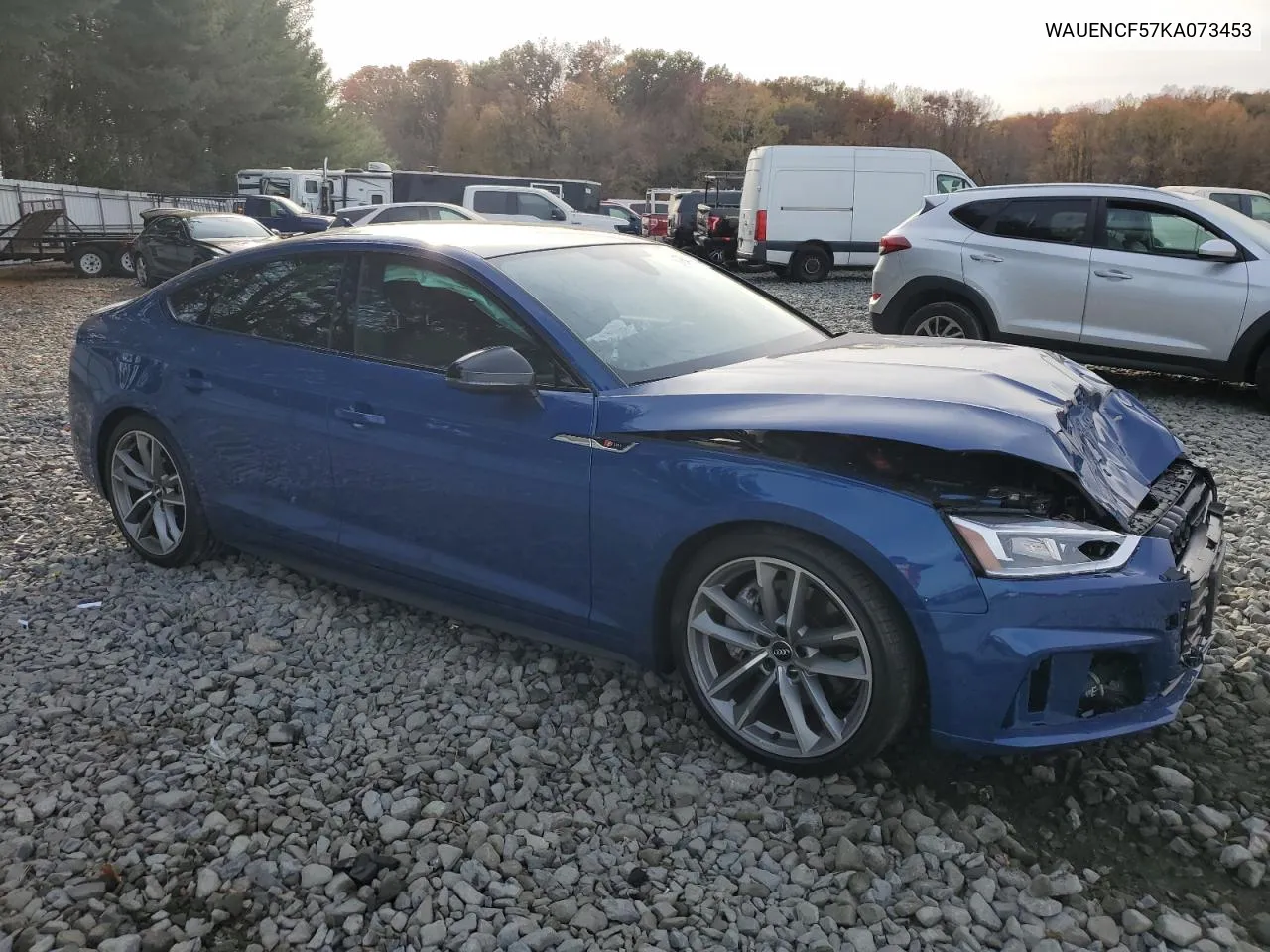 2019 Audi A5 Premium Plus S-Line VIN: WAUENCF57KA073453 Lot: 78420634