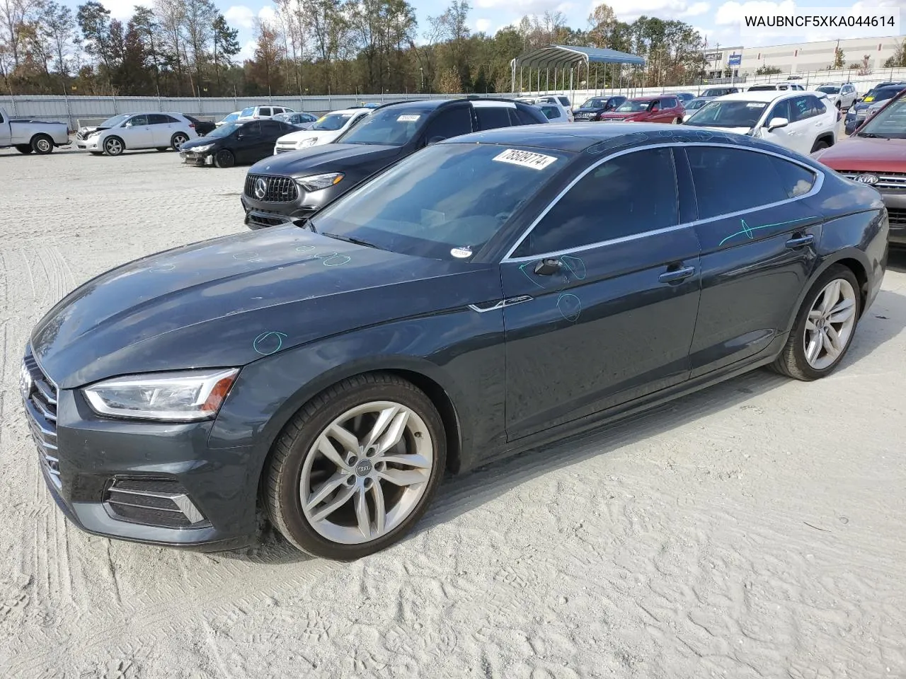 2019 Audi A5 Premium Plus VIN: WAUBNCF5XKA044614 Lot: 78509774