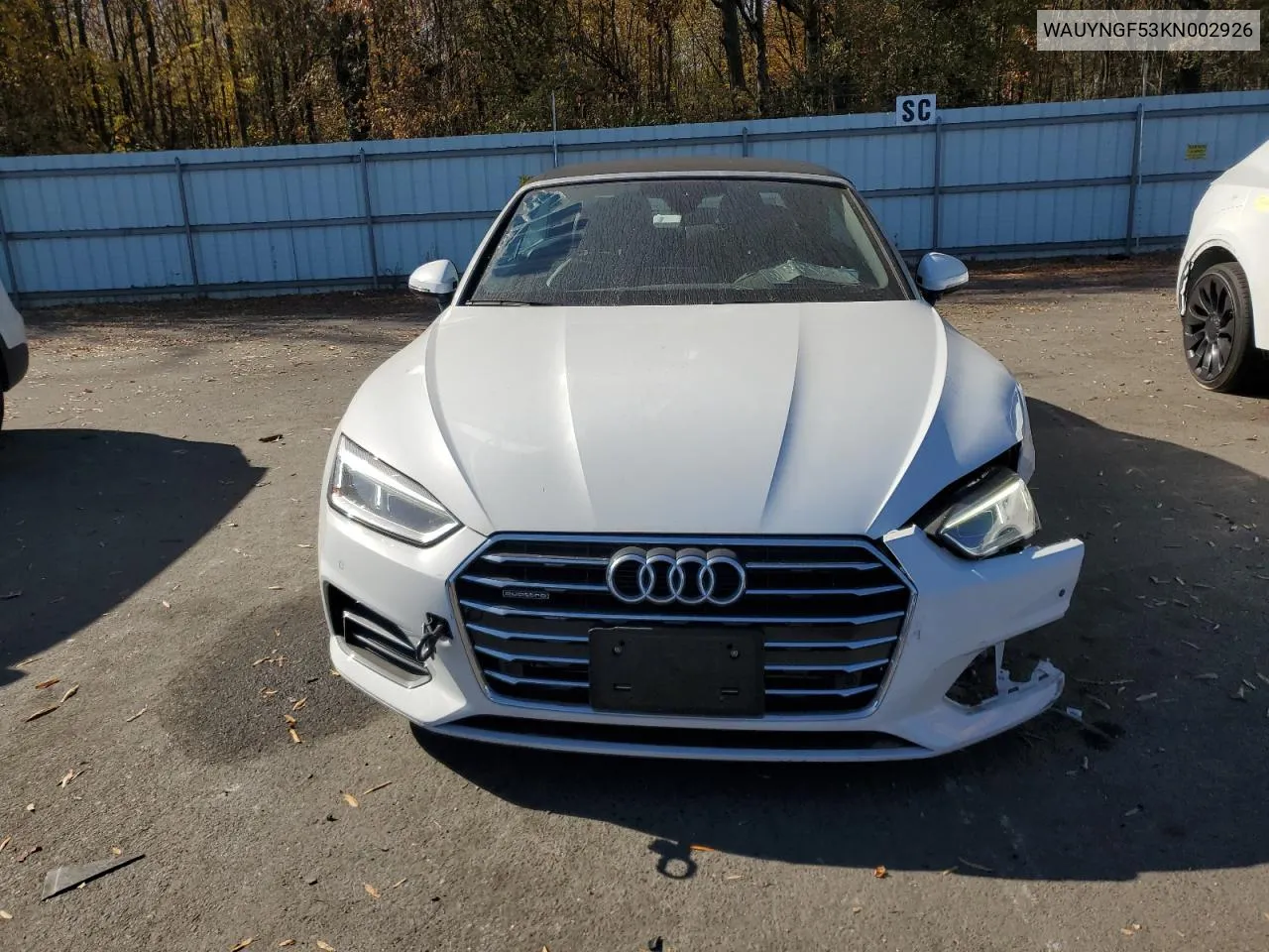 2019 Audi A5 Premium Plus VIN: WAUYNGF53KN002926 Lot: 78668794