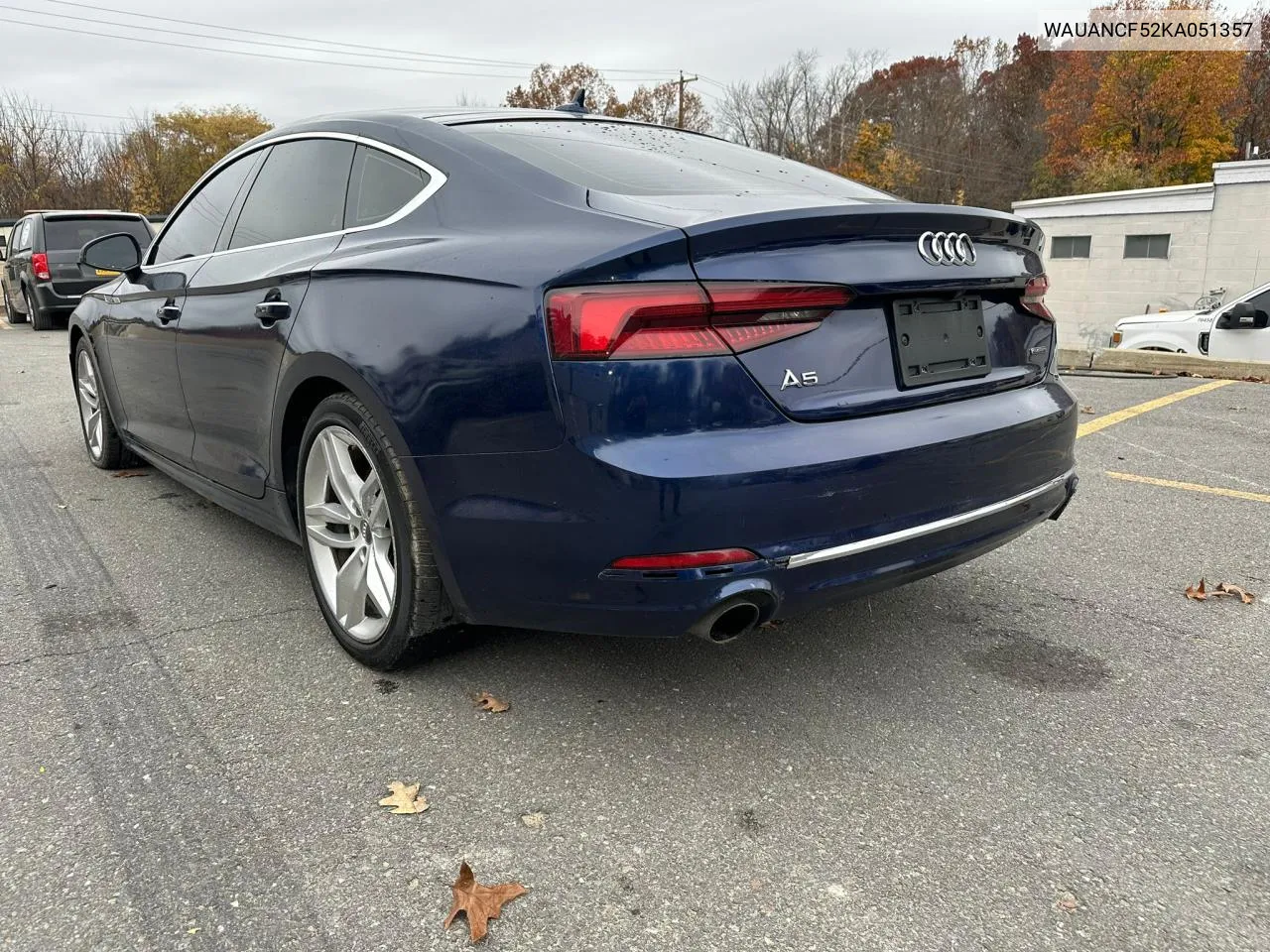 2019 Audi A5 Premium VIN: WAUANCF52KA051357 Lot: 78694784