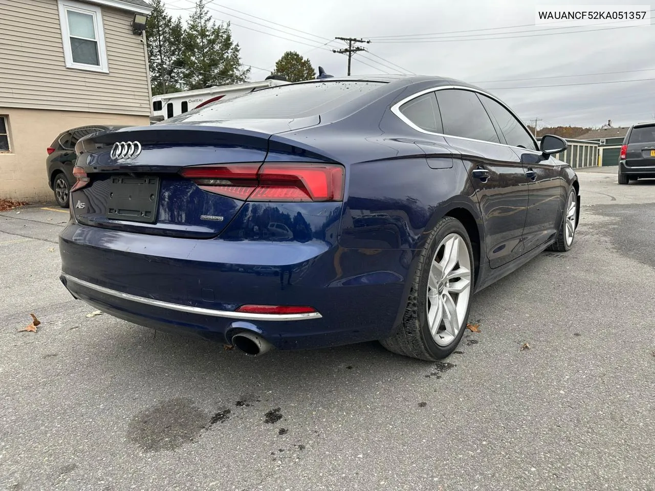 2019 Audi A5 Premium VIN: WAUANCF52KA051357 Lot: 78694784