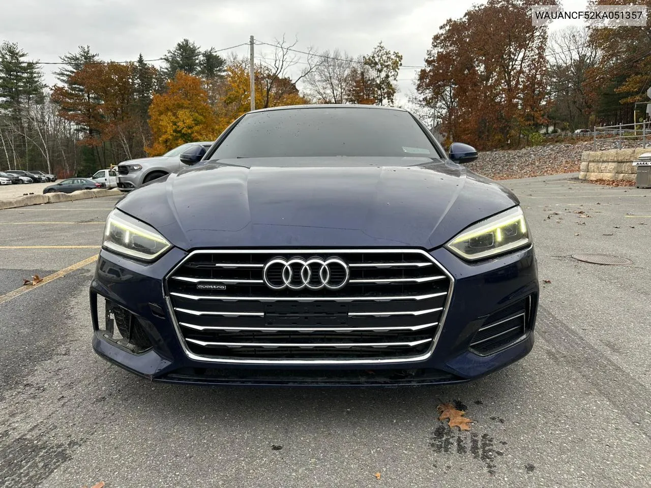 2019 Audi A5 Premium VIN: WAUANCF52KA051357 Lot: 78694784