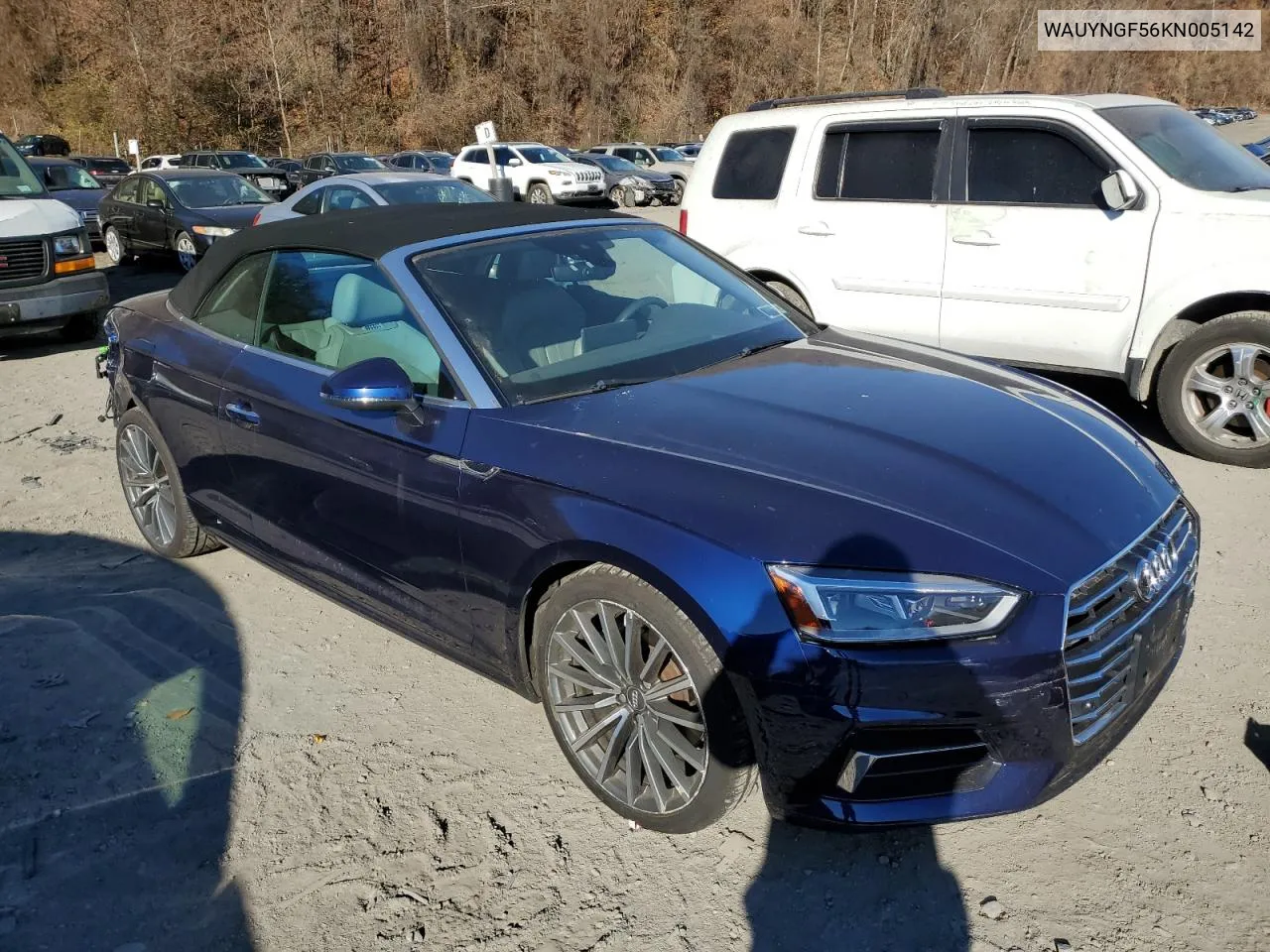 2019 Audi A5 Premium Plus VIN: WAUYNGF56KN005142 Lot: 80307874