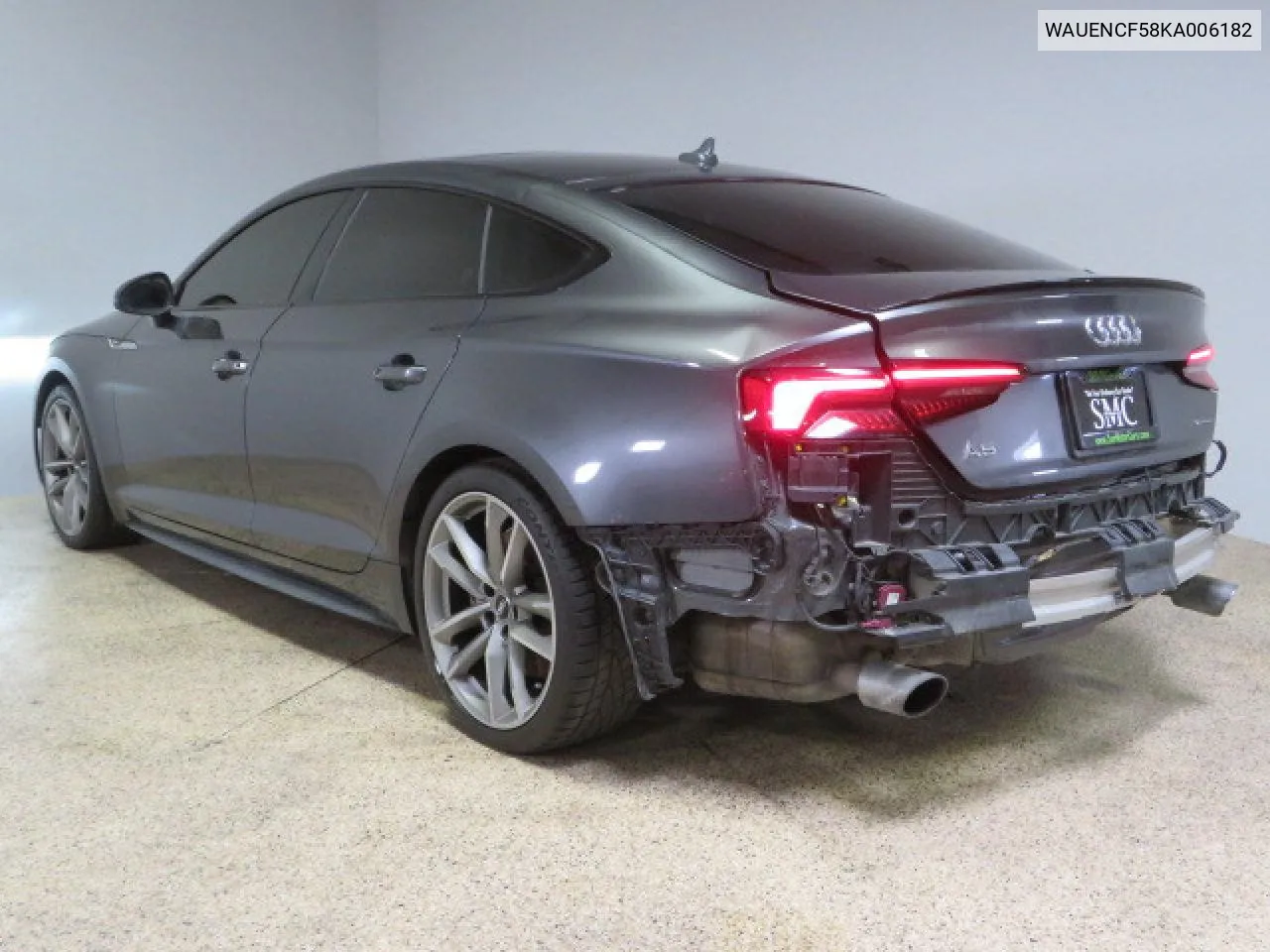 2019 Audi A5 Premium Plus S-Line VIN: WAUENCF58KA006182 Lot: 81168514