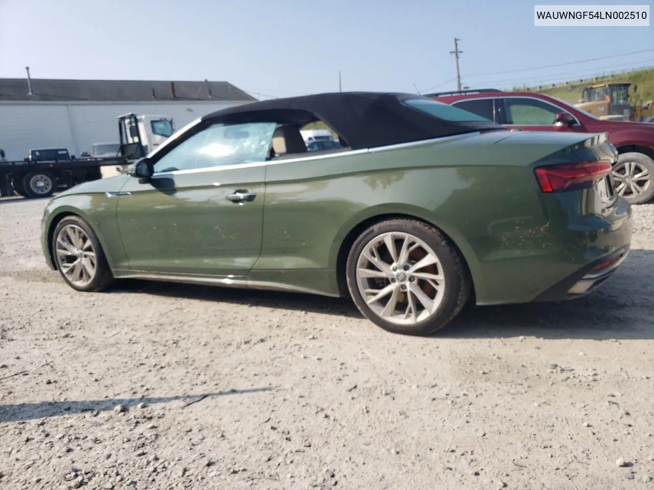 WAUWNGF54LN002510 2020 Audi A5 Premium Plus