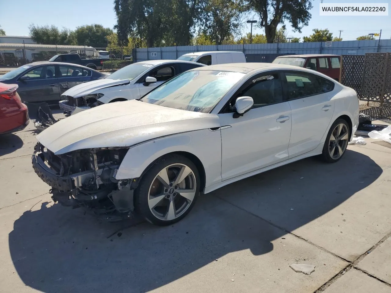 2020 Audi A5 Prestige VIN: WAUBNCF54LA022240 Lot: 69900014