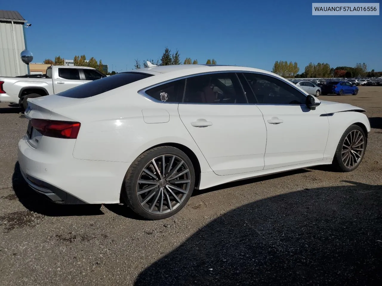 2020 Audi A5 Premium VIN: WAUANCF57LA016556 Lot: 75869664