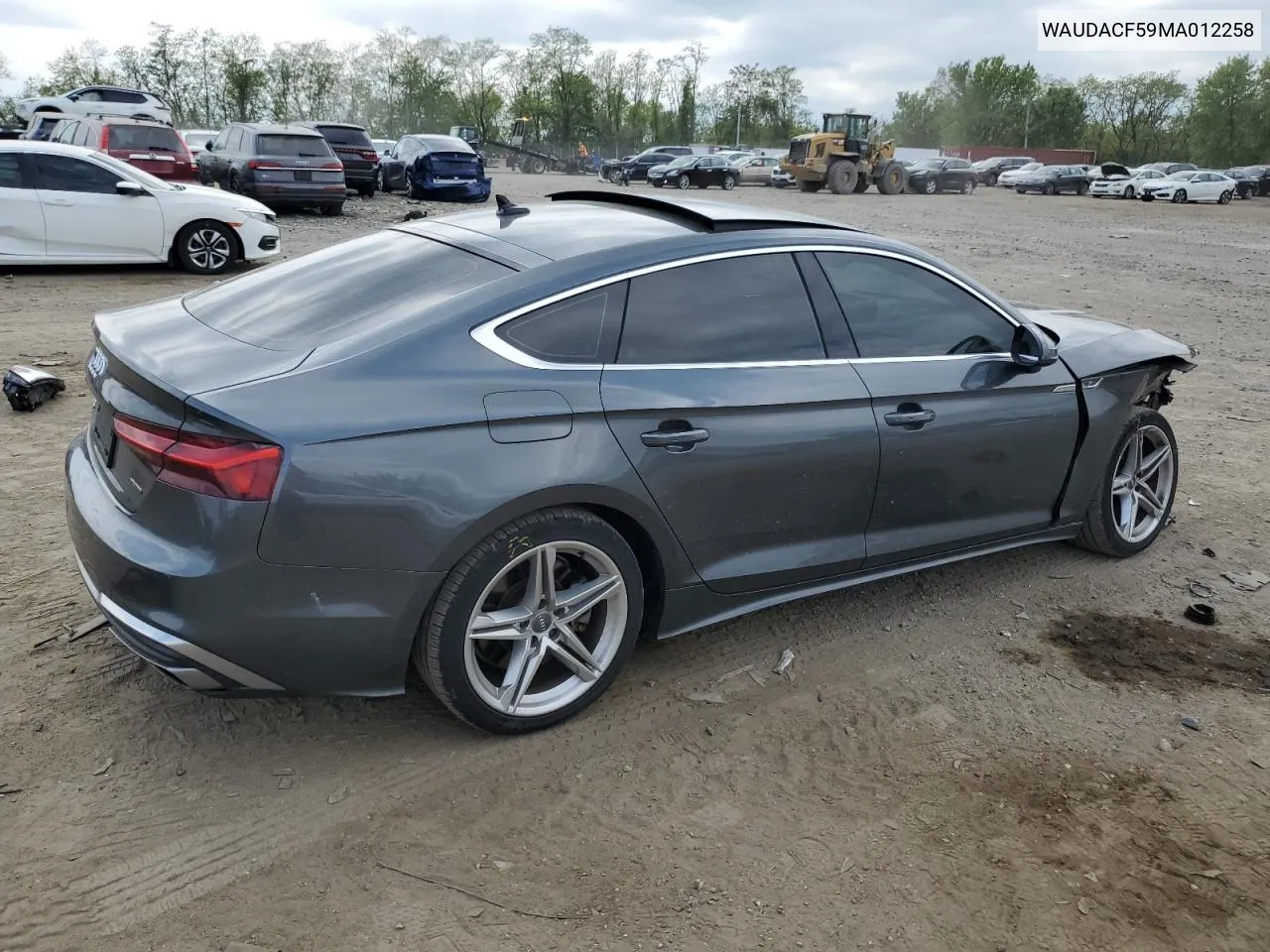 WAUDACF59MA012258 2021 Audi A5 Premium 45