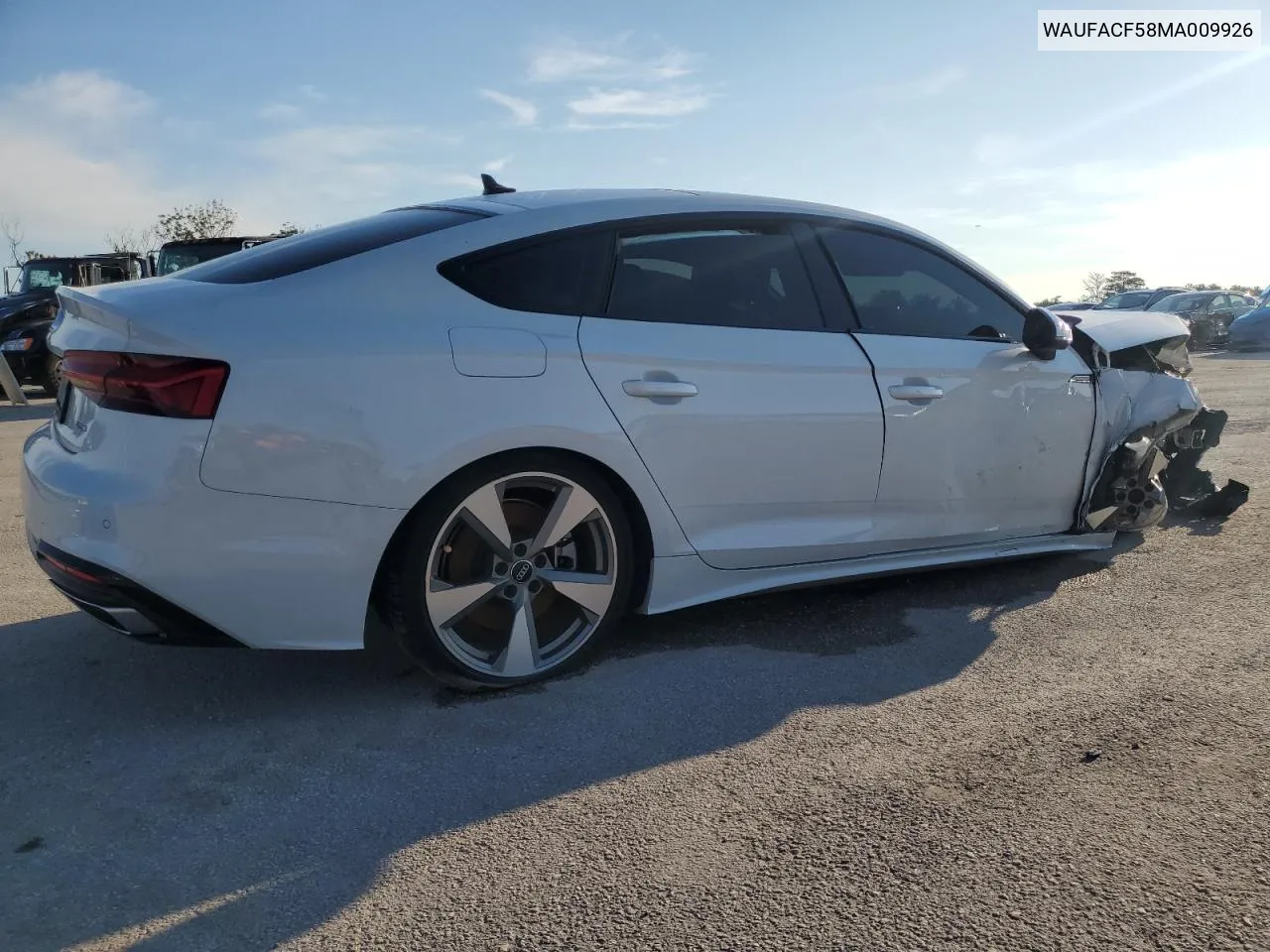 2021 Audi A5 Premium Plus 45 VIN: WAUFACF58MA009926 Lot: 63010854