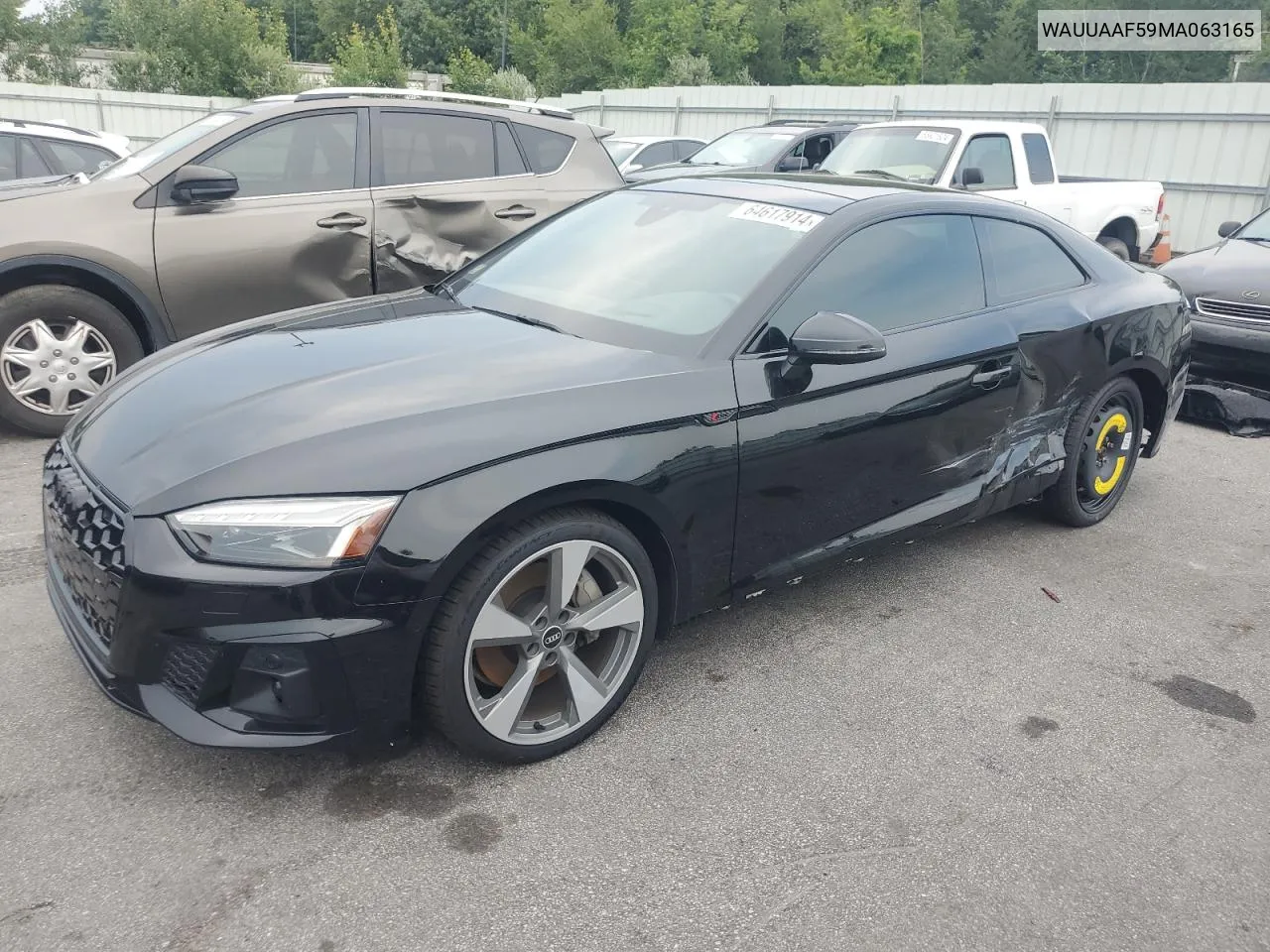 WAUUAAF59MA063165 2021 Audi A5 Prestige 45