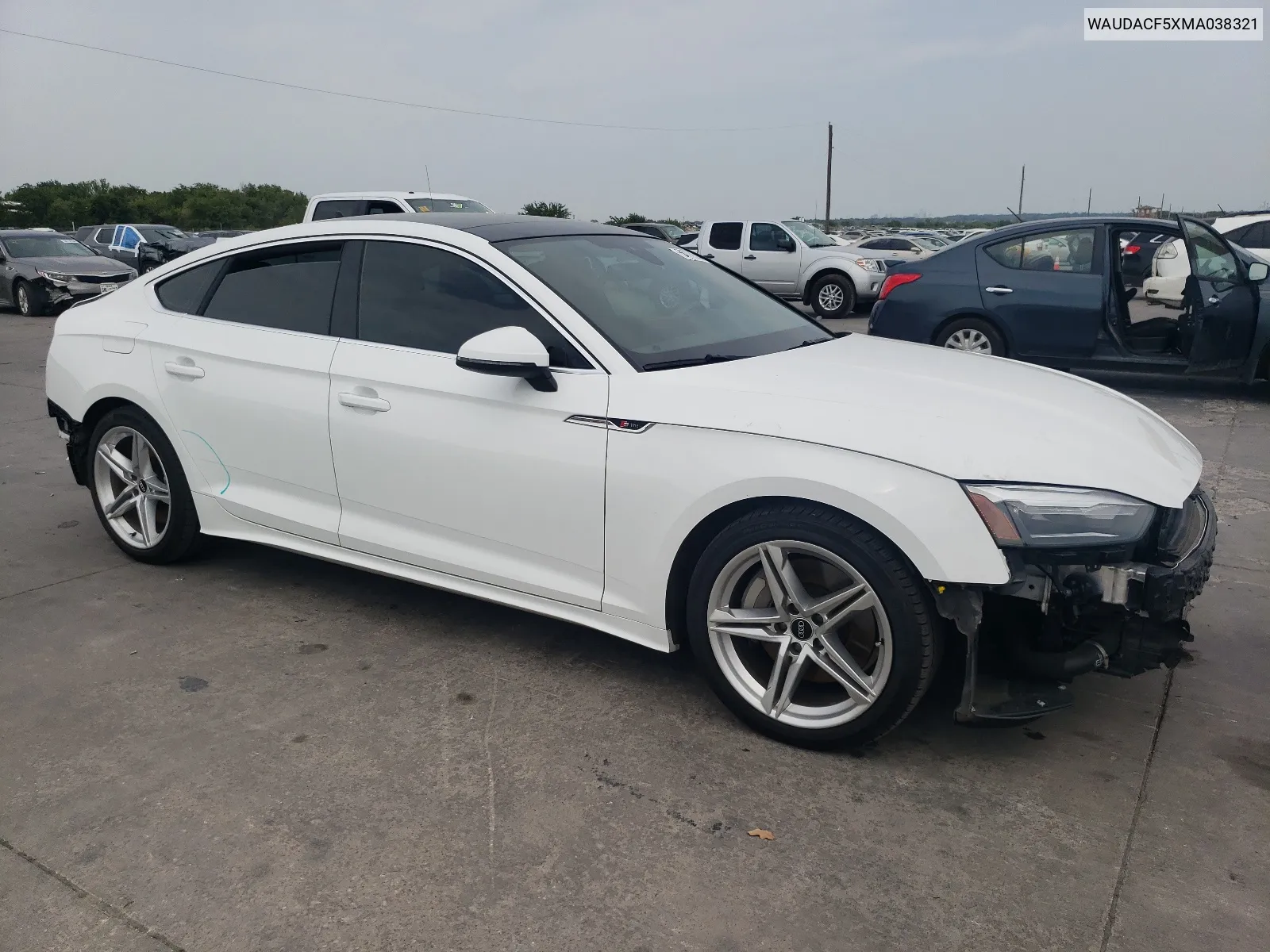 2021 Audi A5 Premium 45 VIN: WAUDACF5XMA038321 Lot: 65779544