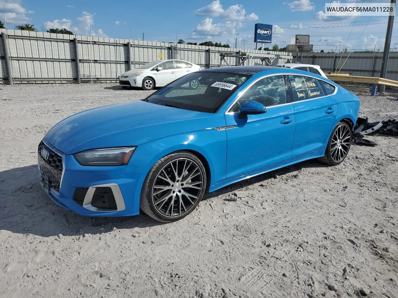 2021 Audi A5 Premium 45 VIN: WAUDACF56MA011228 Lot: 69696644