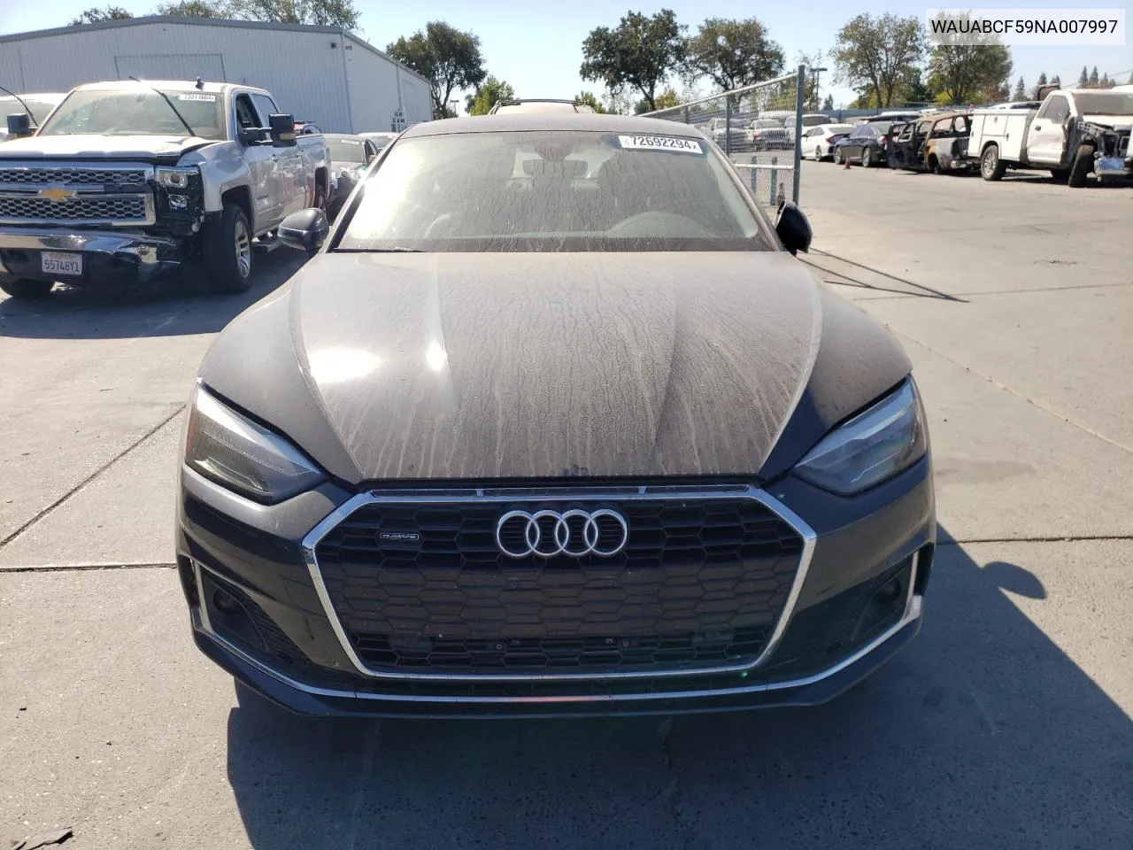 WAUABCF59NA007997 2022 Audi A5 Premium 40