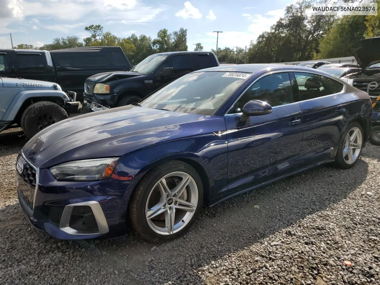 2022 Audi A5 Premium 45 VIN: WAUDACF56NA023574 Lot: 73825024