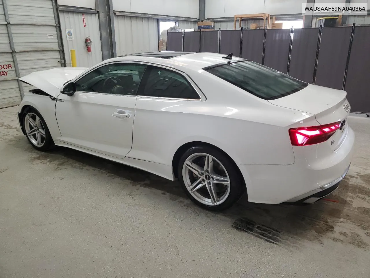 2022 Audi A5 Premium 45 VIN: WAUSAAF59NA040364 Lot: 76748524