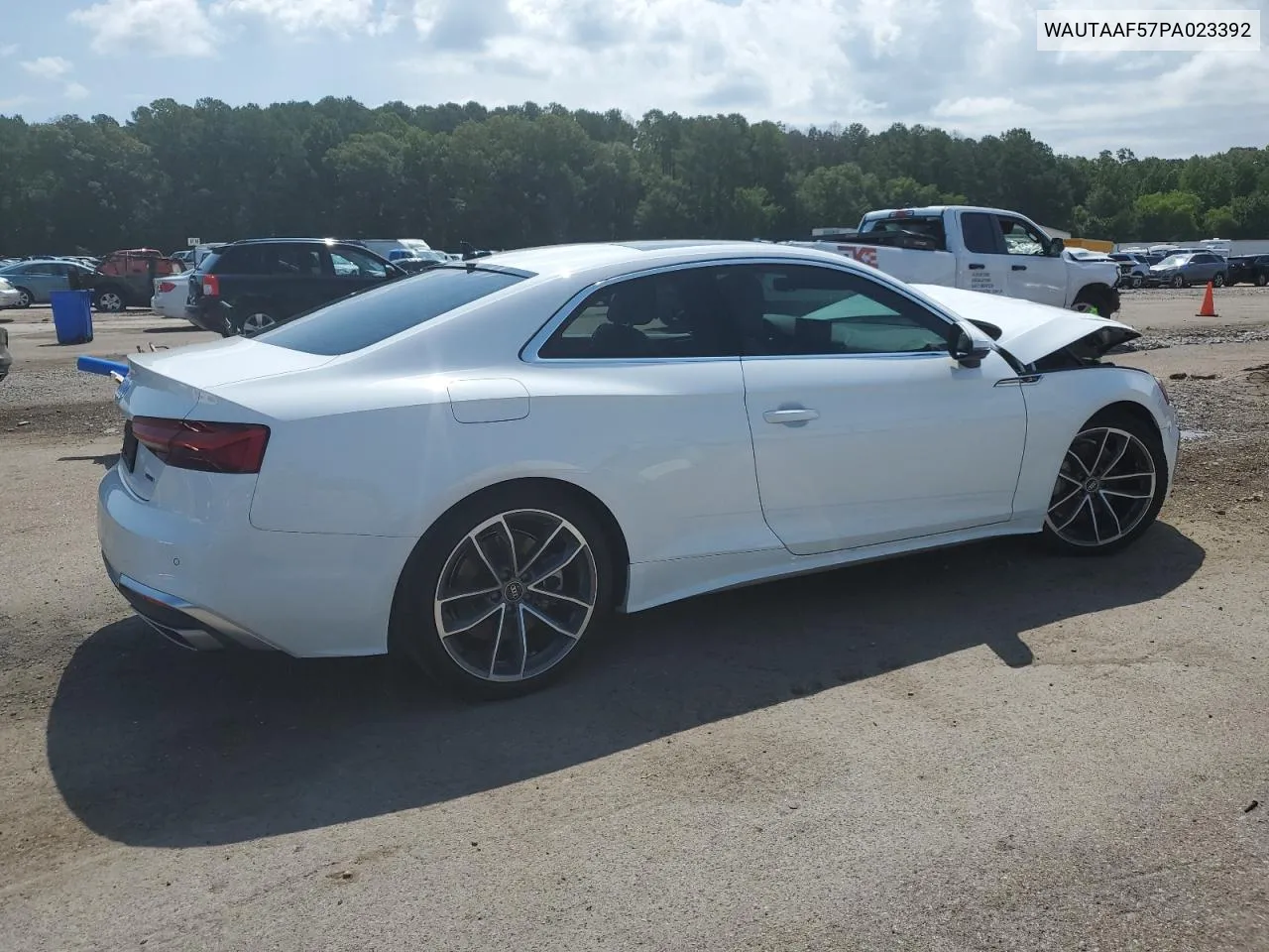 WAUTAAF57PA023392 2023 Audi A5 Premium Plus 45