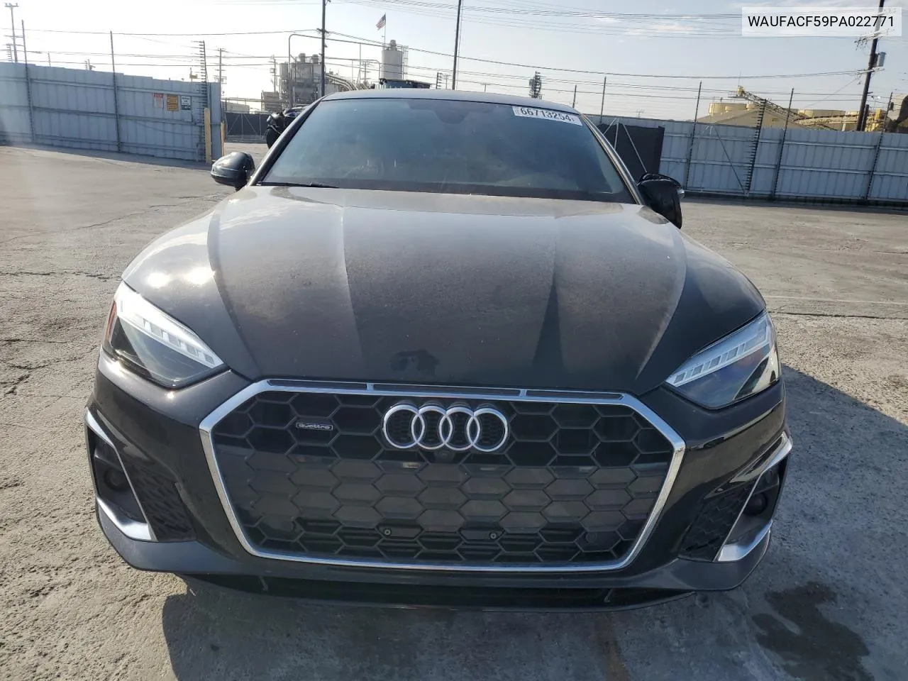 2023 Audi A5 Premium Plus 45 VIN: WAUFACF59PA022771 Lot: 66713254