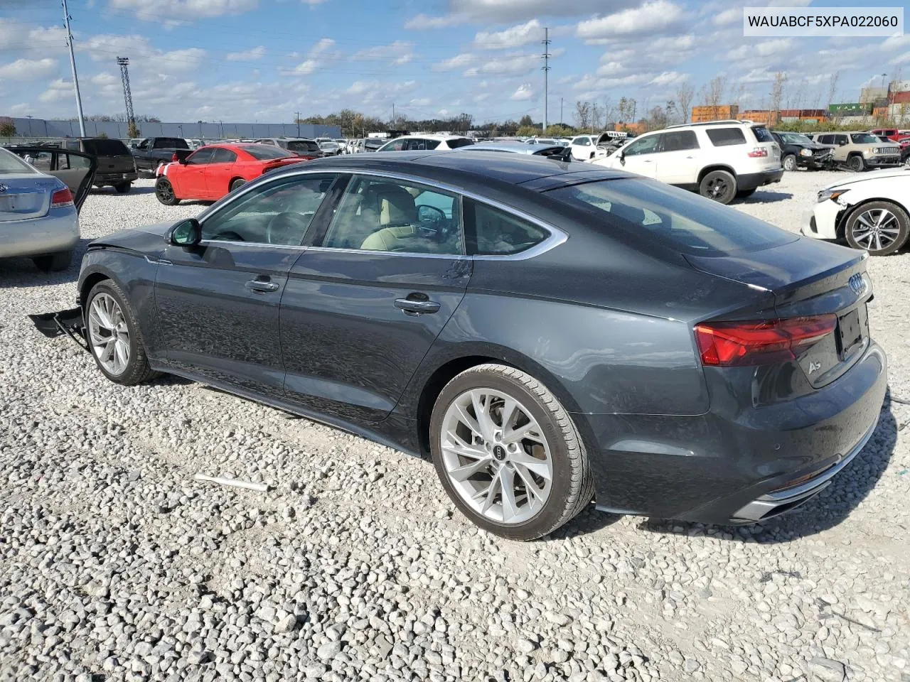 2023 Audi A5 Premium 40 VIN: WAUABCF5XPA022060 Lot: 79323264