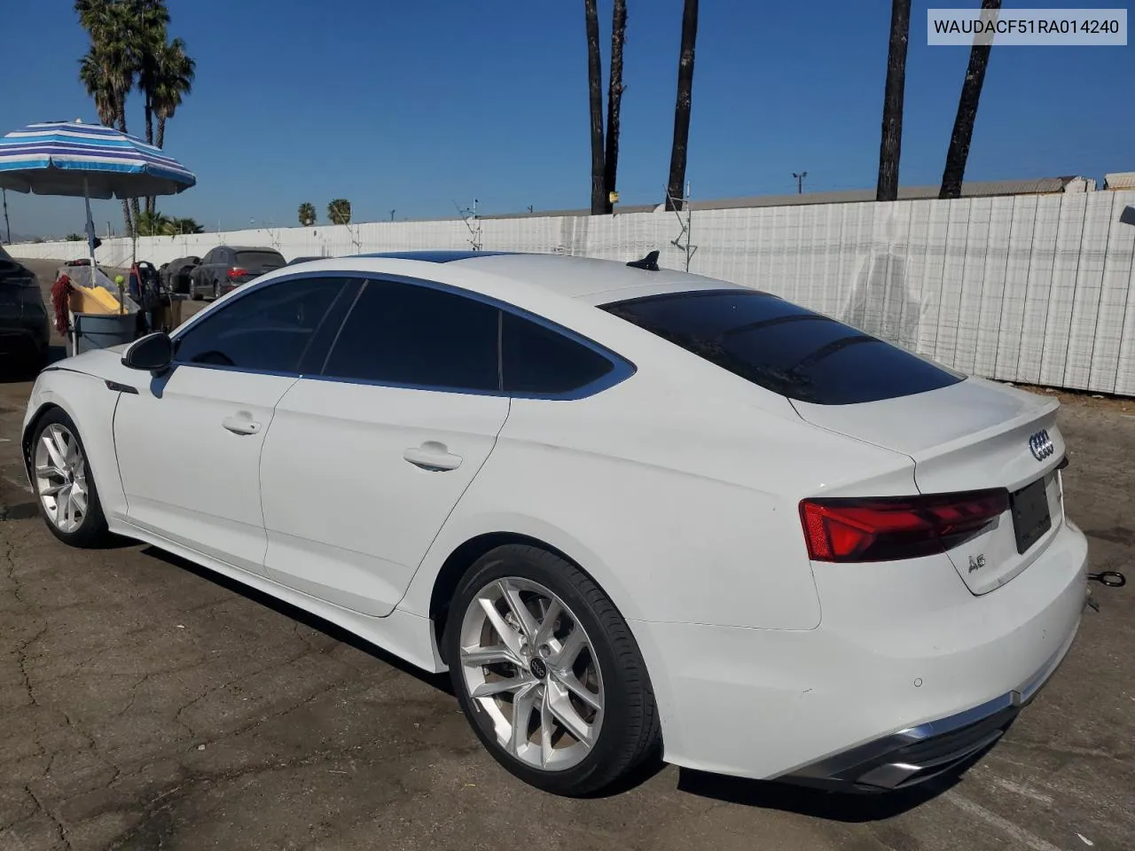 2024 Audi A5 Premium 45 VIN: WAUDACF51RA014240 Lot: 78013794