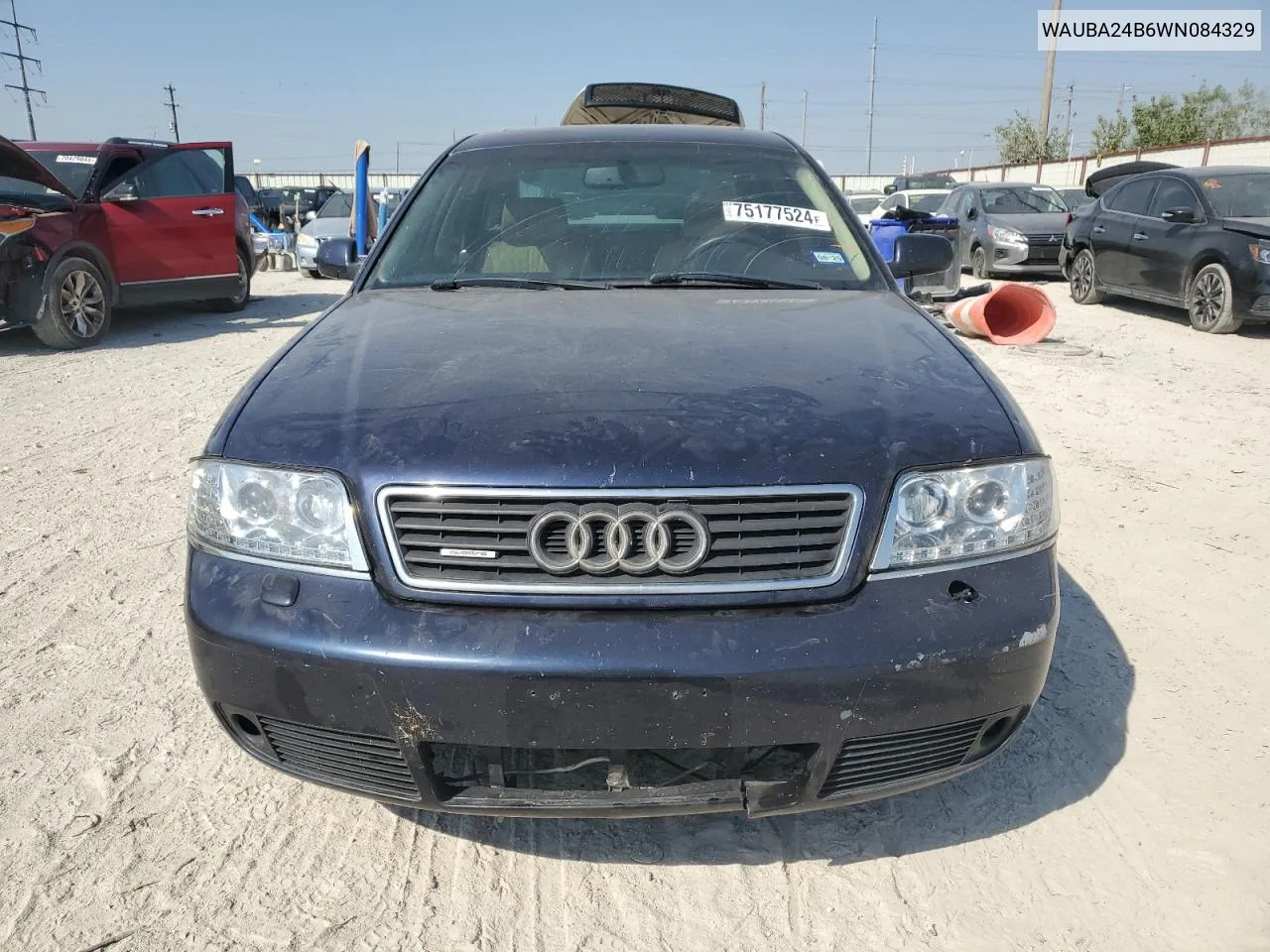 1998 Audi A6 2.8 Quattro VIN: WAUBA24B6WN084329 Lot: 75177524