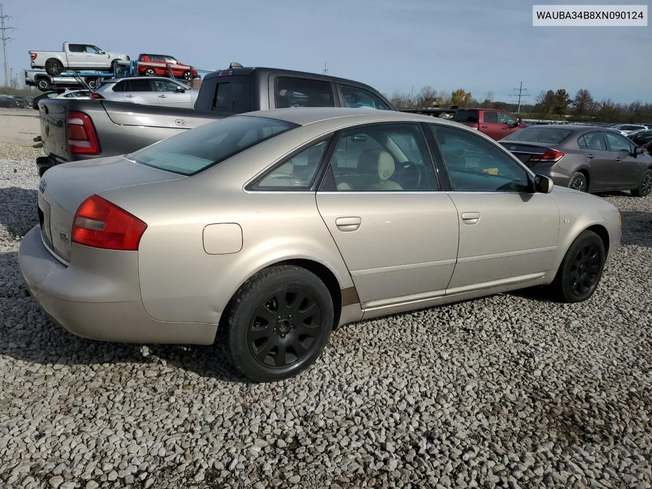 1999 Audi A6 2.8 Quattro VIN: WAUBA34B8XN090124 Lot: 80491404