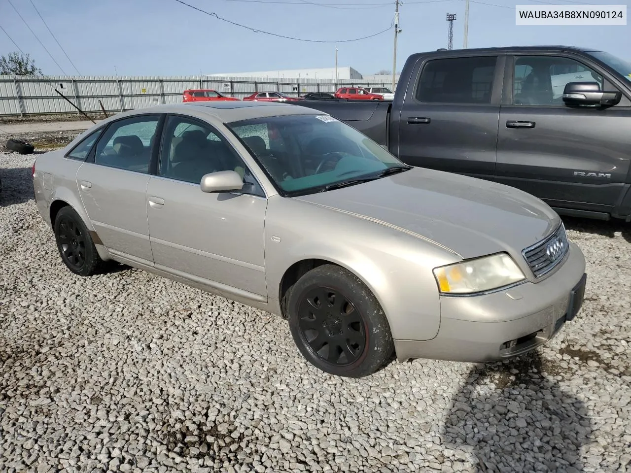 1999 Audi A6 2.8 Quattro VIN: WAUBA34B8XN090124 Lot: 80491404