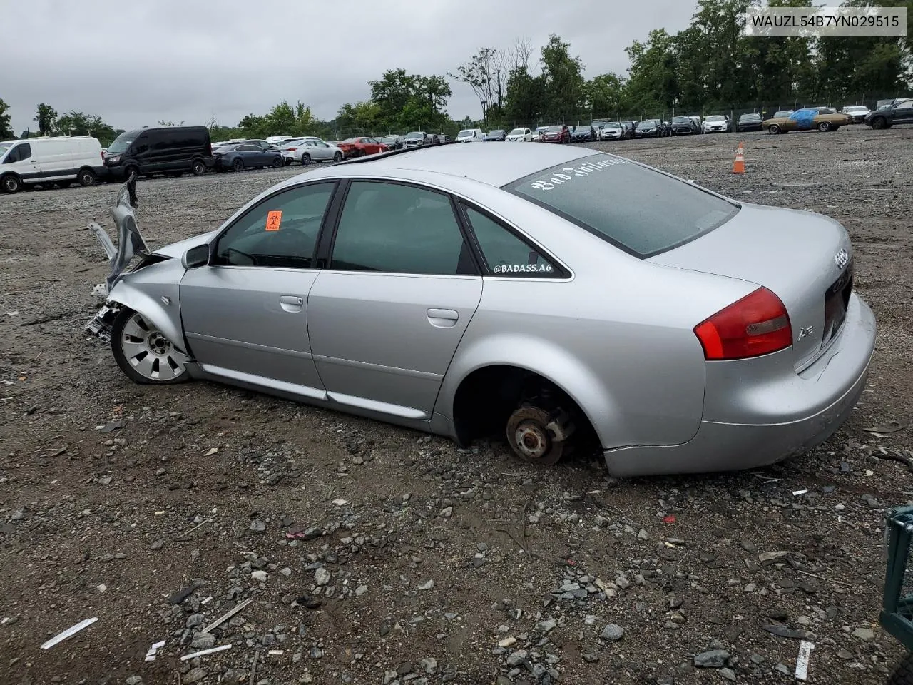 2000 Audi A6 4.2 Quattro VIN: WAUZL54B7YN029515 Lot: 66362134