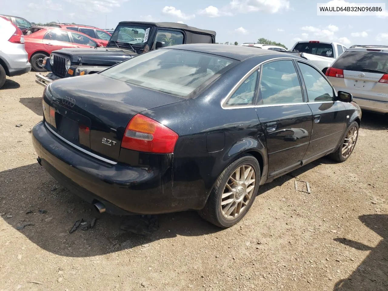 2002 Audi A6 2.7T Quattro VIN: WAULD64B32N096886 Lot: 67728714