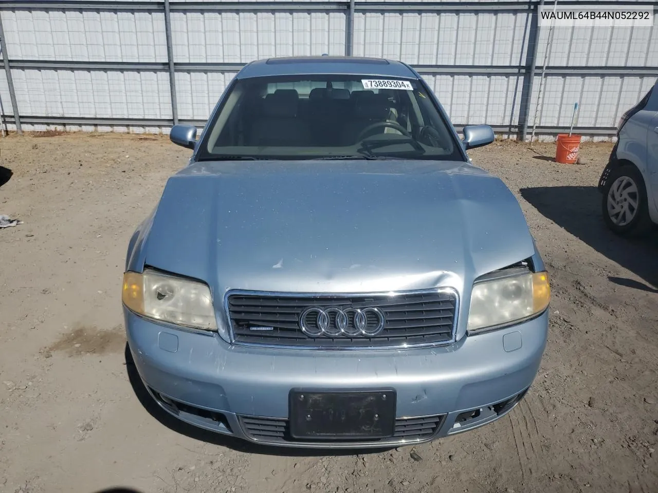 2004 Audi A6 4.2 Quattro VIN: WAUML64B44N052292 Lot: 73889304