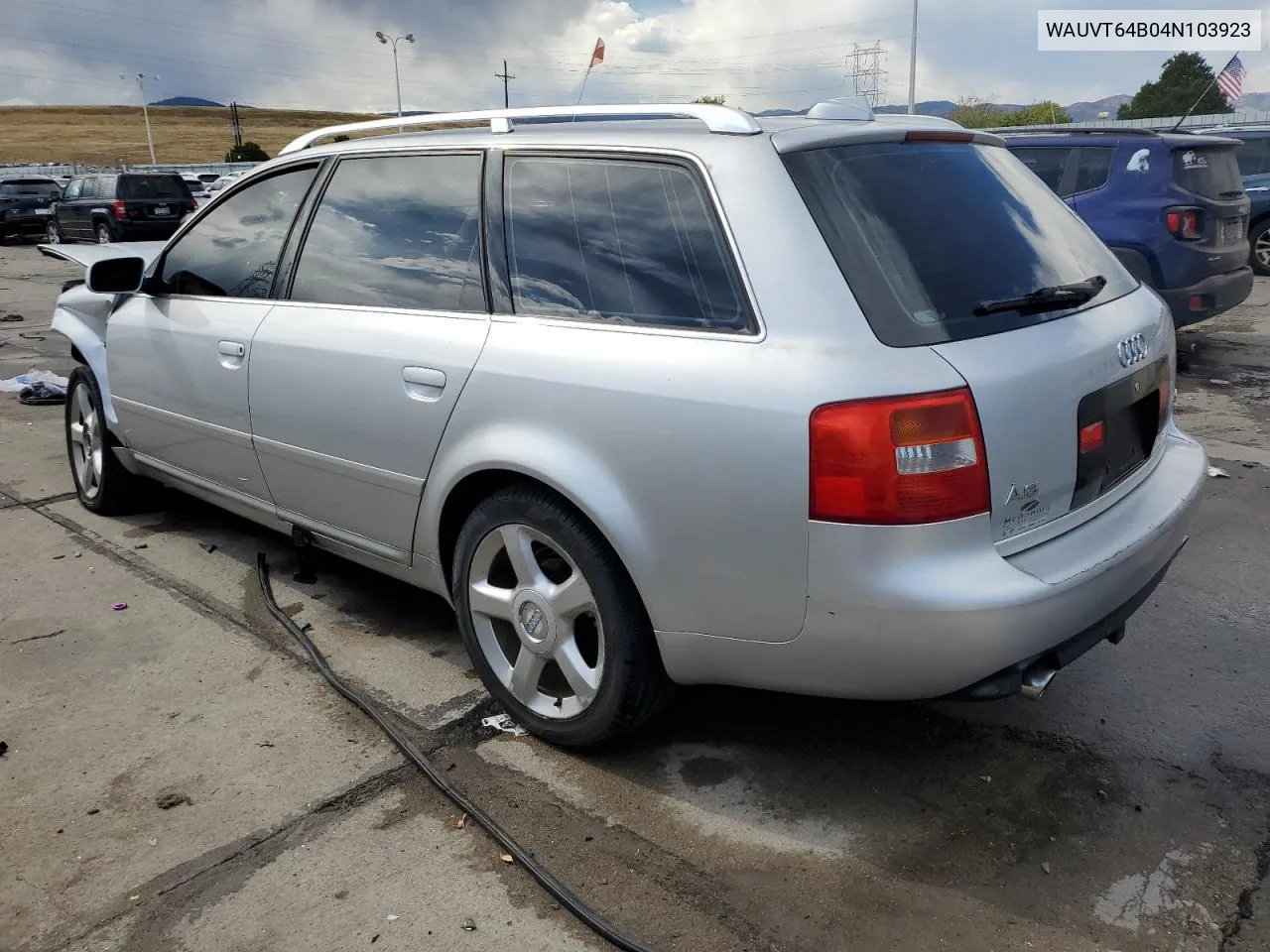 2004 Audi A6 3.0 Avant Quattro VIN: WAUVT64B04N103923 Lot: 74777514