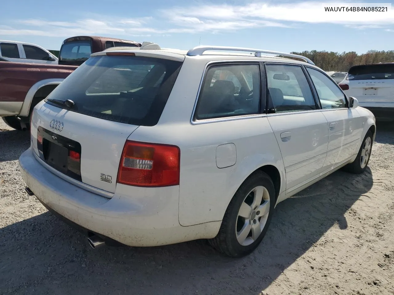 2004 Audi A6 3.0 Avant Quattro VIN: WAUVT64B84N085221 Lot: 76469234