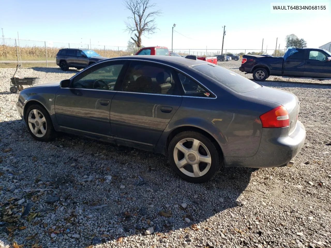 2004 Audi A6 3.0 Quattro VIN: WAULT64B34N068155 Lot: 76732894