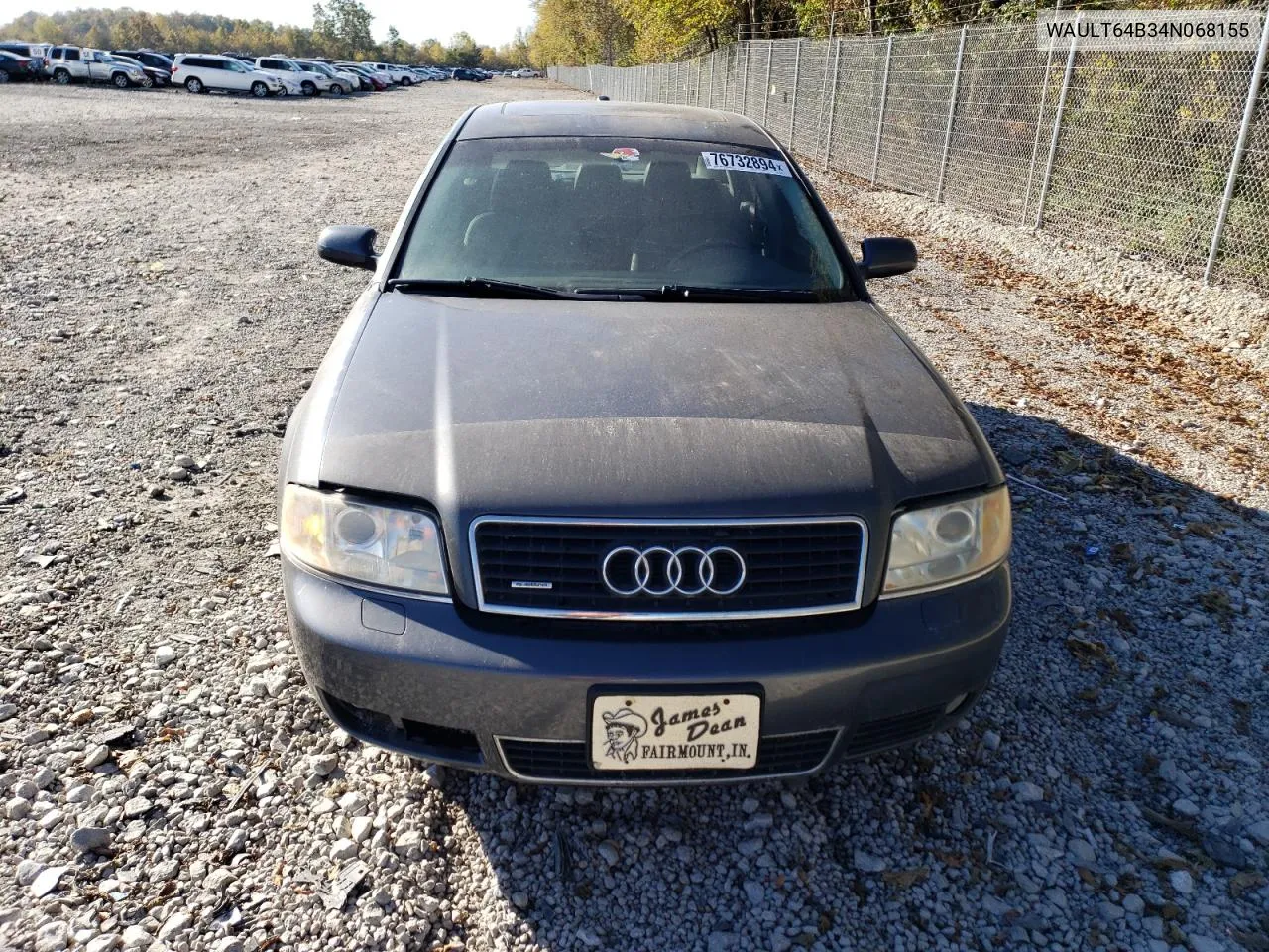 2004 Audi A6 3.0 Quattro VIN: WAULT64B34N068155 Lot: 76732894