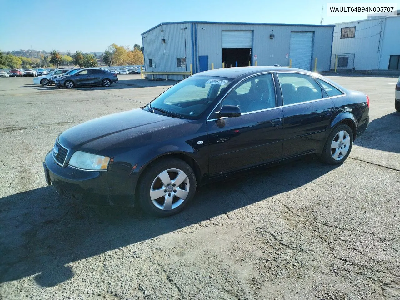 2004 Audi A6 3.0 Quattro VIN: WAULT64B94N005707 Lot: 79053794