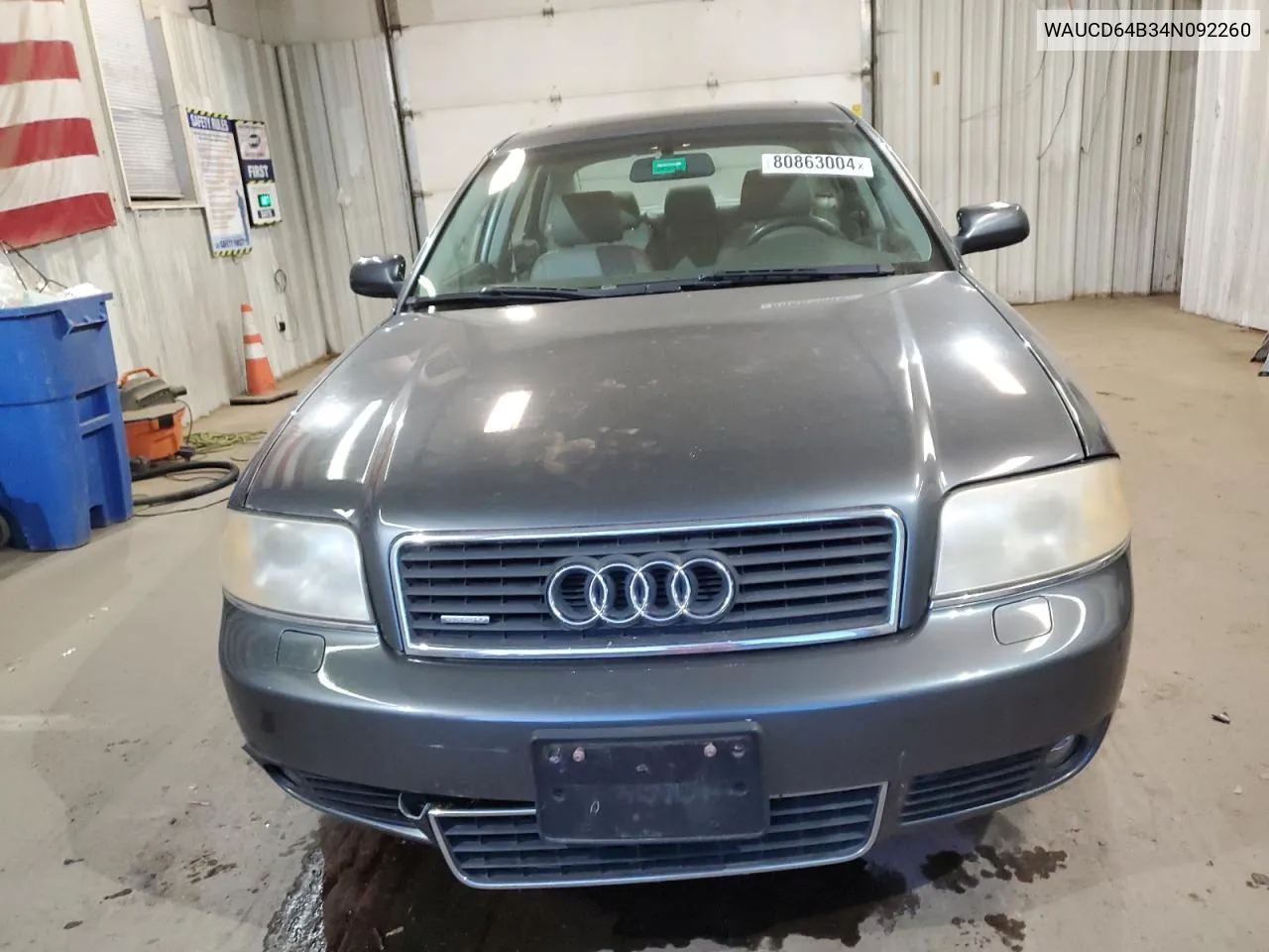 2004 Audi A6 S-Line Quattro VIN: WAUCD64B34N092260 Lot: 80863004