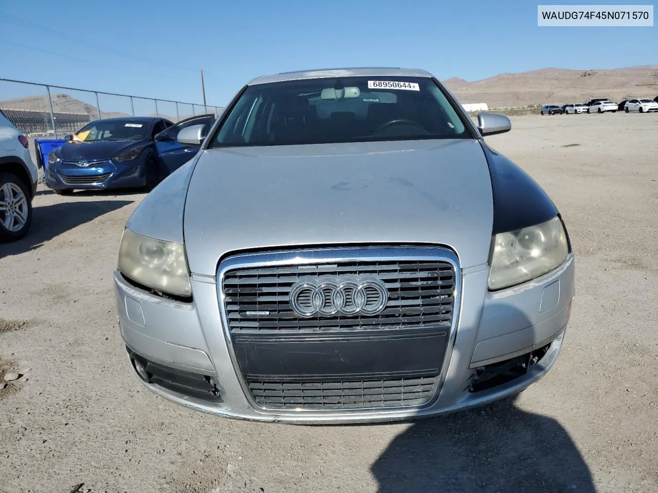 2005 Audi A6 3.2 Quattro VIN: WAUDG74F45N071570 Lot: 68950644