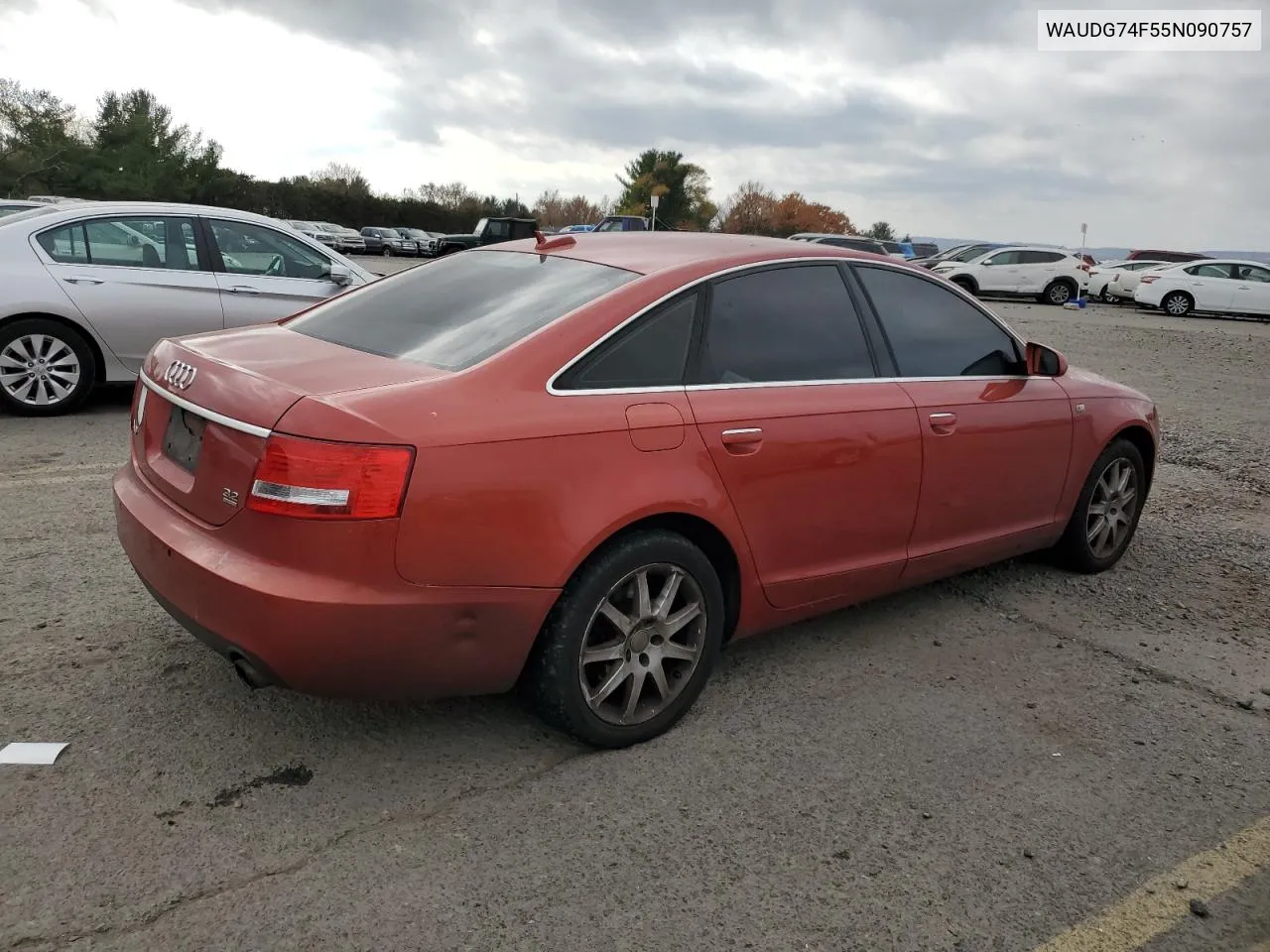 2005 Audi A6 3.2 Quattro VIN: WAUDG74F55N090757 Lot: 79168114