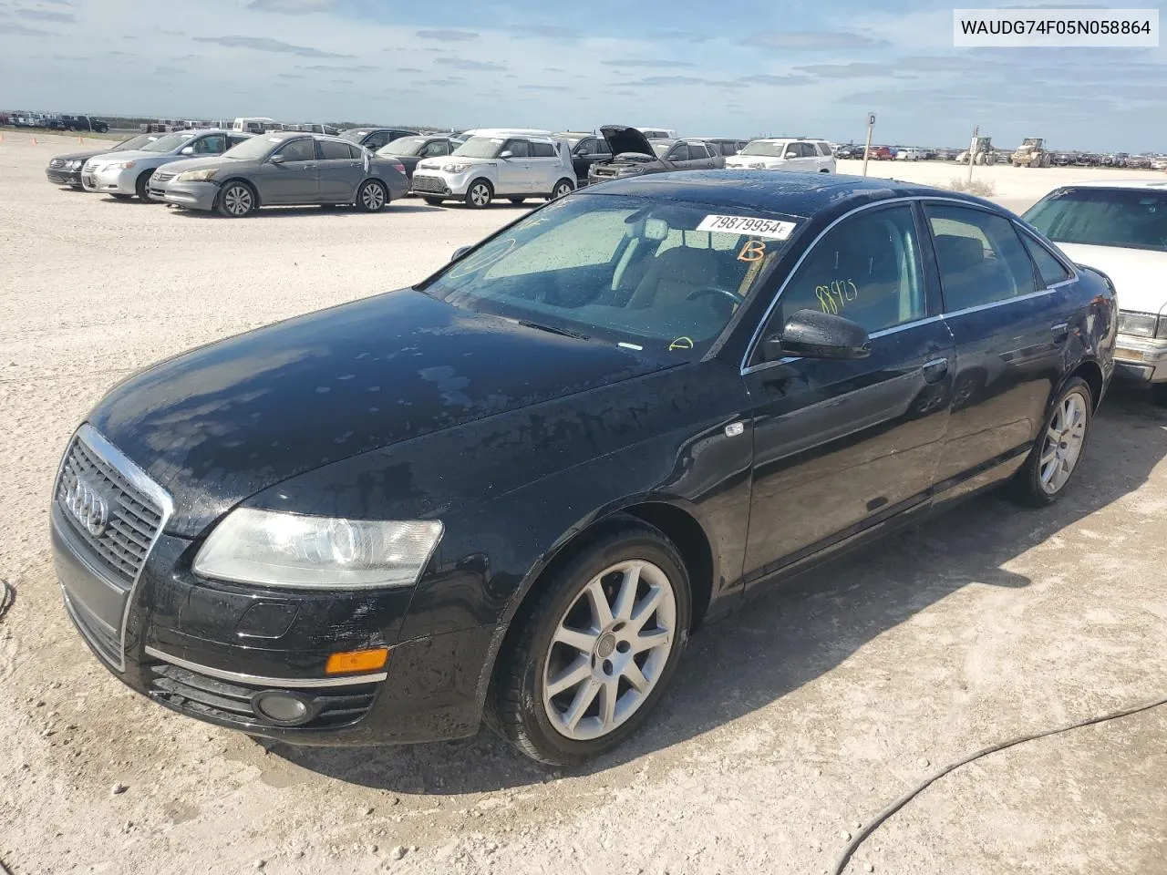 2005 Audi A6 3.2 Quattro VIN: WAUDG74F05N058864 Lot: 79879954