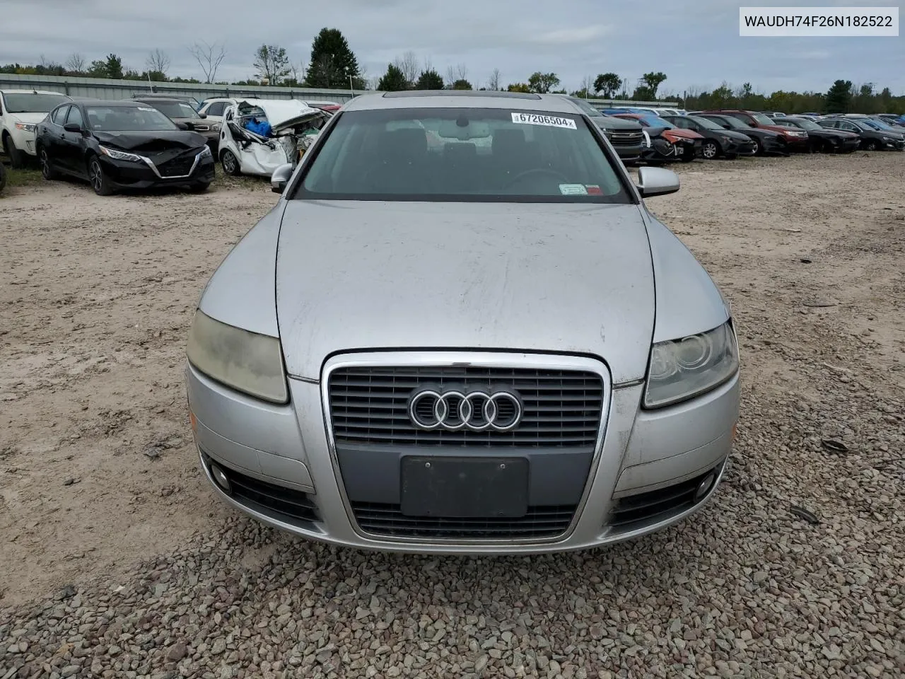 WAUDH74F26N182522 2006 Audi A6 3.2 Quattro