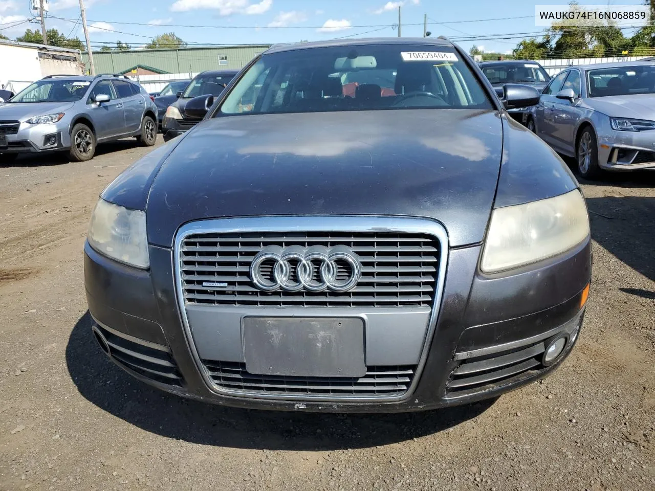 WAUKG74F16N068859 2006 Audi A6 Avant Quattro