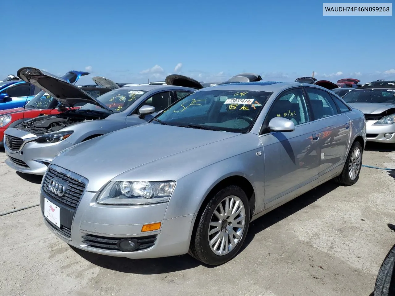 2006 Audi A6 3.2 Quattro VIN: WAUDH74F46N099268 Lot: 73637414